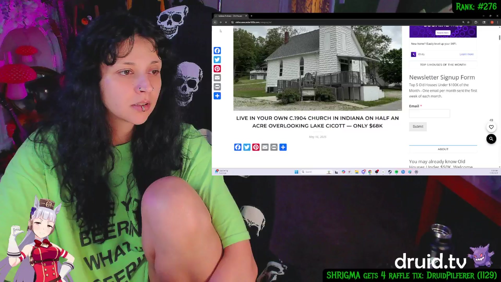 Gallery image thumbnail from druidjpg's myfreecams stream on, 07/28/2025, 11:06 image 7 of 20
