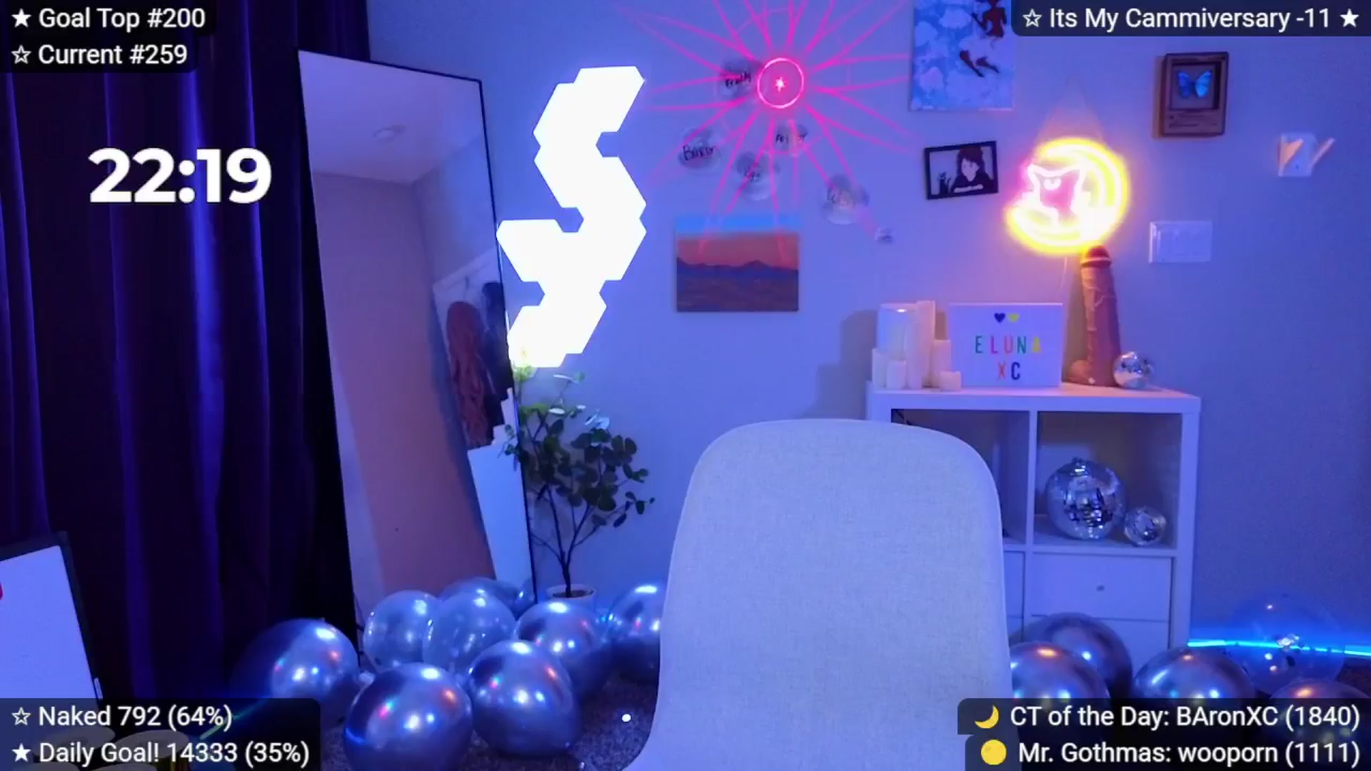 Gallery image thumbnail from elunaxc's myfreecams stream on, 01/11/2026, 24:01 image 8 of 20