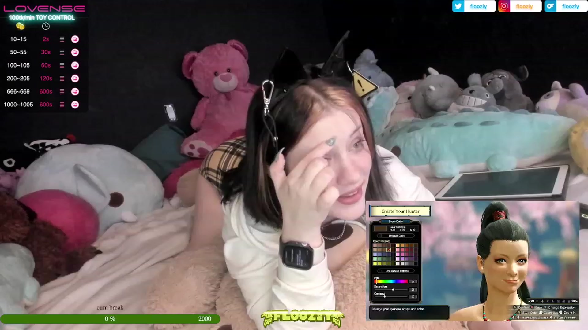 Gallery image thumbnail from flooziy's myfreecams stream on, 01/29/2023, 08:49 image 2 of 20