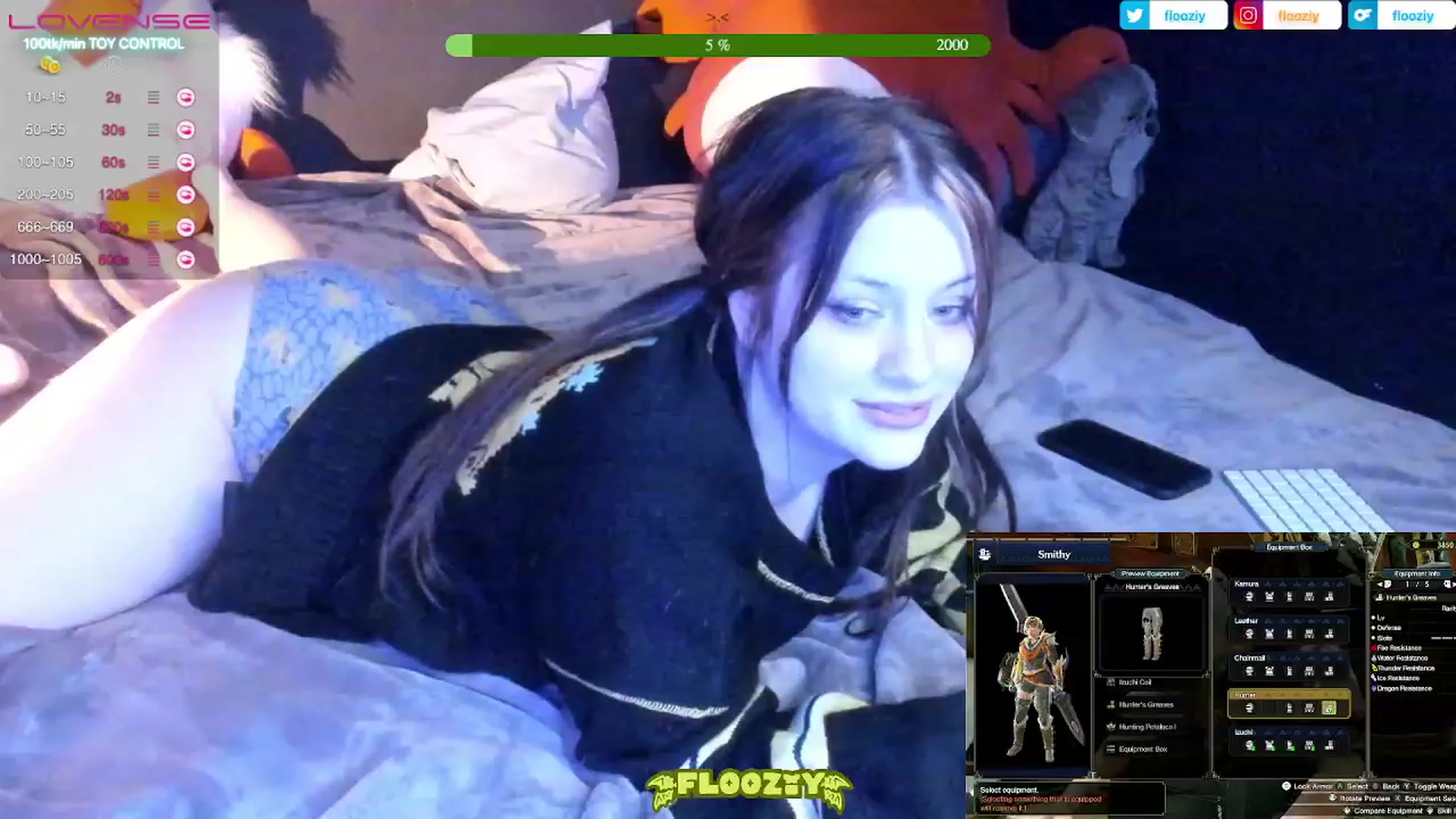 Gallery image thumbnail from flooziy's myfreecams stream on, 02/16/2023, 04:48 image 2 of 20