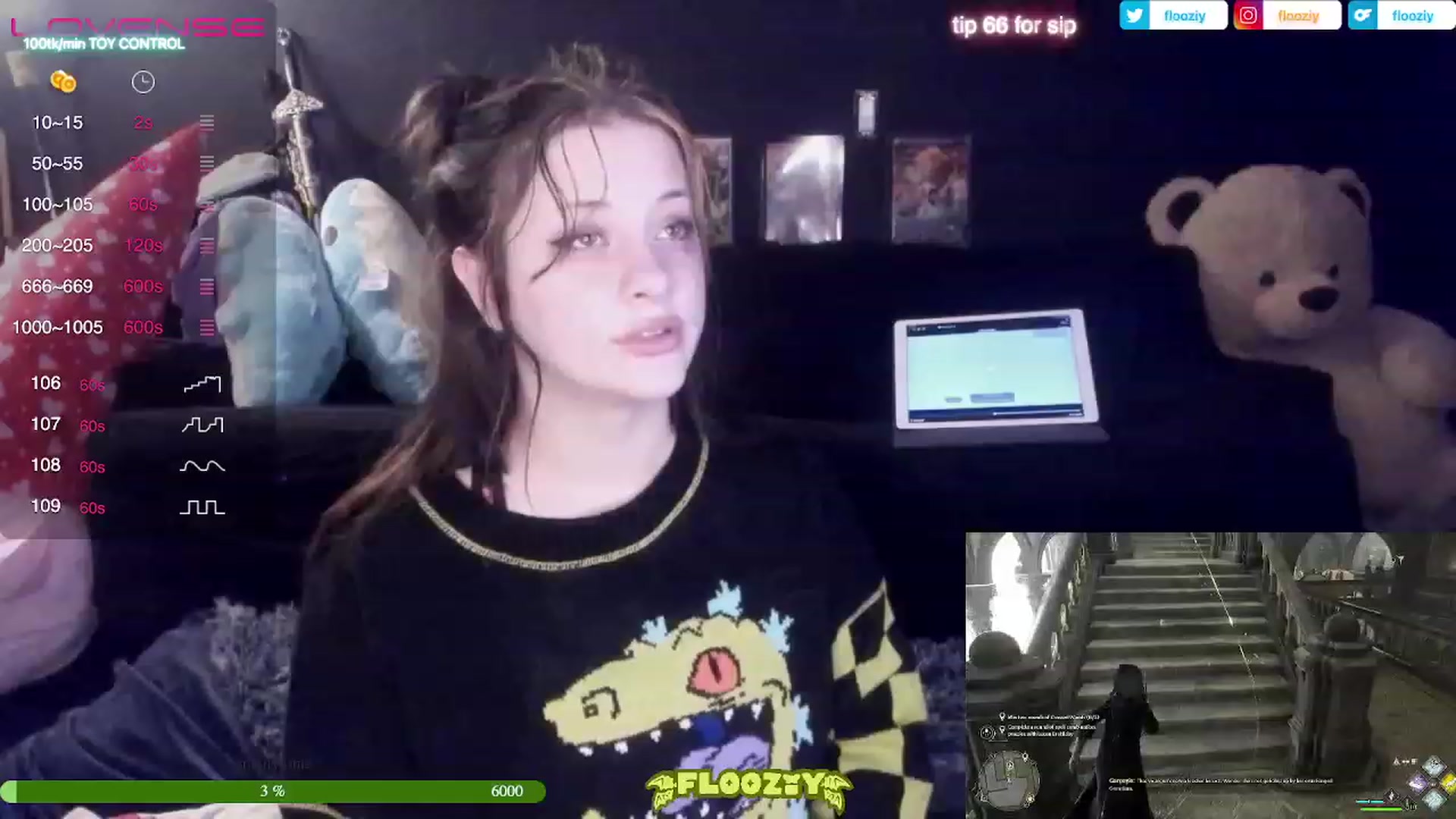 Gallery image thumbnail from flooziy's myfreecams stream on, 02/27/2023, 08:22 image 2 of 20