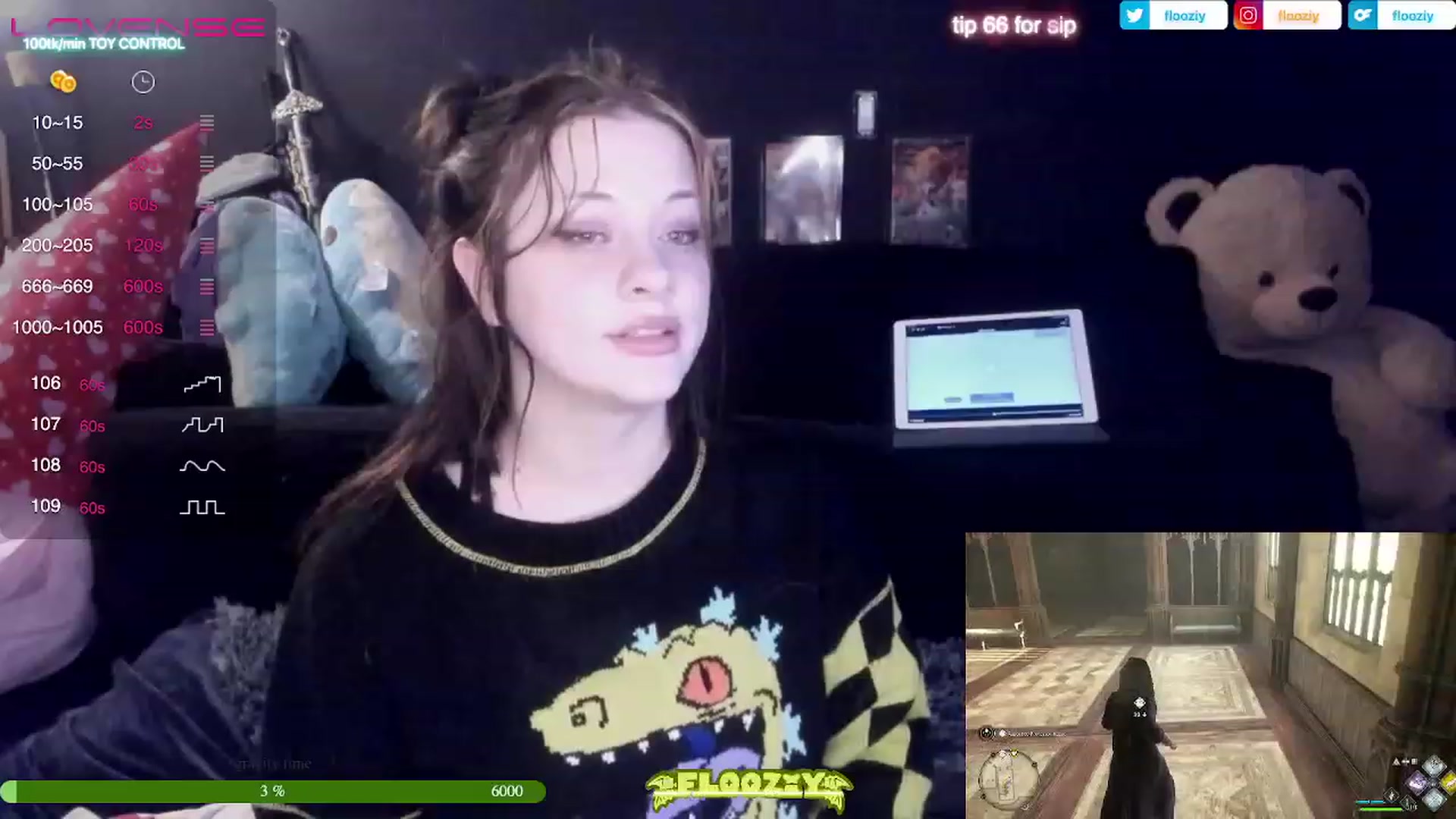 Gallery image thumbnail from flooziy's myfreecams stream on, 02/27/2023, 08:22 image 1 of 20