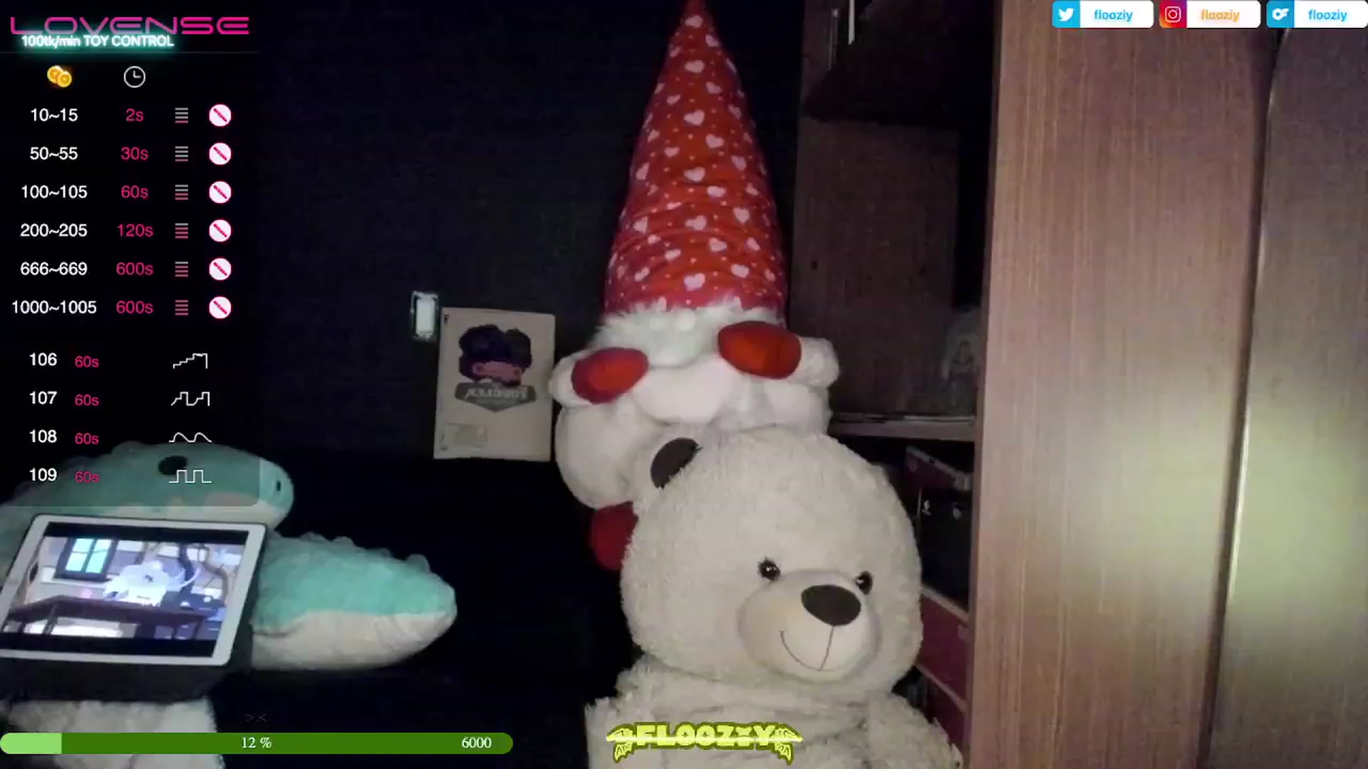 Gallery image thumbnail from flooziy's myfreecams stream on, 03/12/2023, 05:25 image 17 of 20
