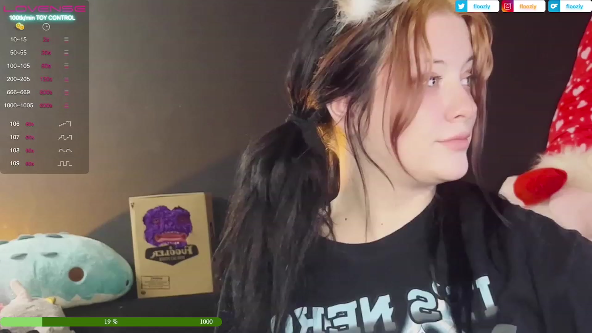 Gallery image thumbnail from flooziy's myfreecams stream on, 03/24/2023, 10:19 image 6 of 20