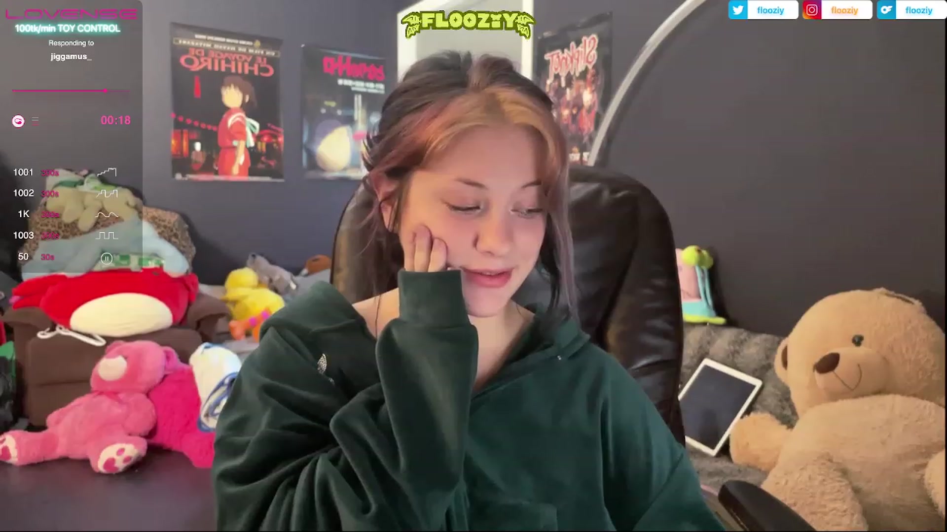 Gallery image thumbnail from flooziy's myfreecams stream on, 04/28/2023, 02:21 image 16 of 20