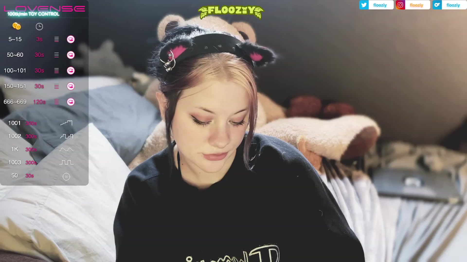 Gallery image thumbnail from flooziy's myfreecams stream on, 05/01/2023, 01:58 image 2 of 20