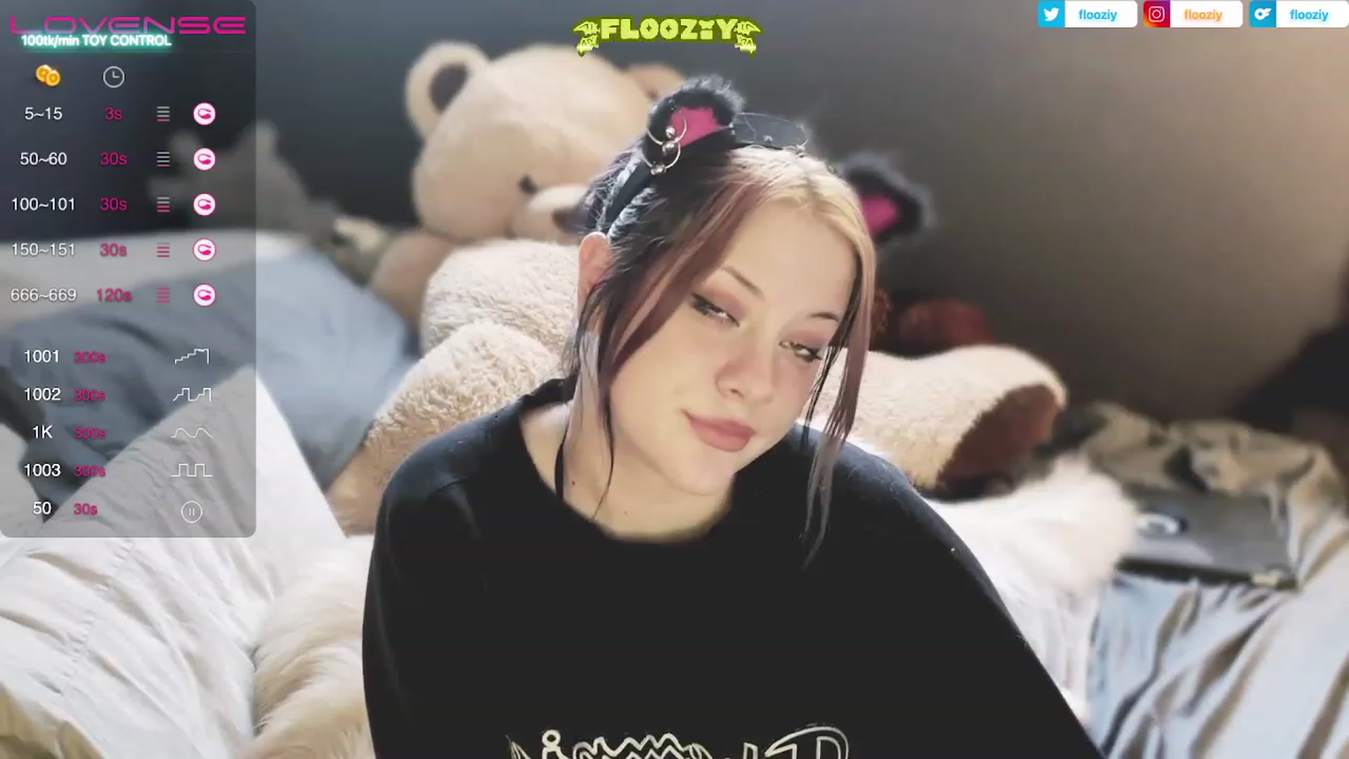 Gallery image thumbnail from flooziy's myfreecams stream on, 05/01/2023, 01:58 image 1 of 20