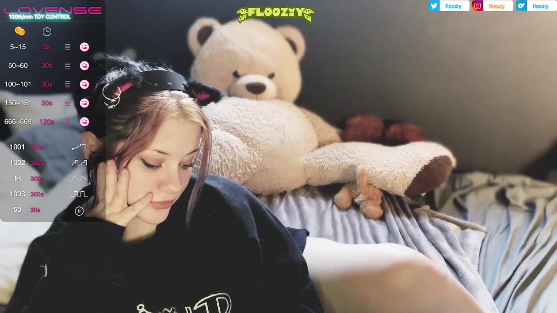 Gallery image thumbnail from flooziy's myfreecams stream on, 05/01/2023, 01:58 image 5 of 20