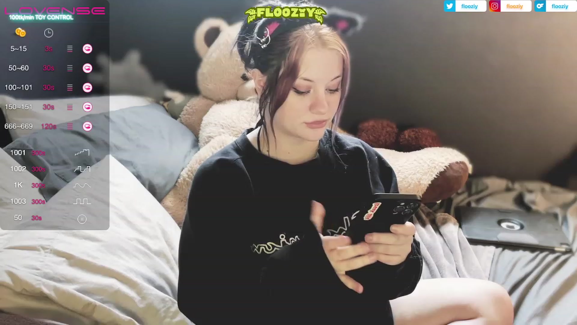 Gallery image thumbnail from flooziy's myfreecams stream on, 05/01/2023, 01:58 image 4 of 20