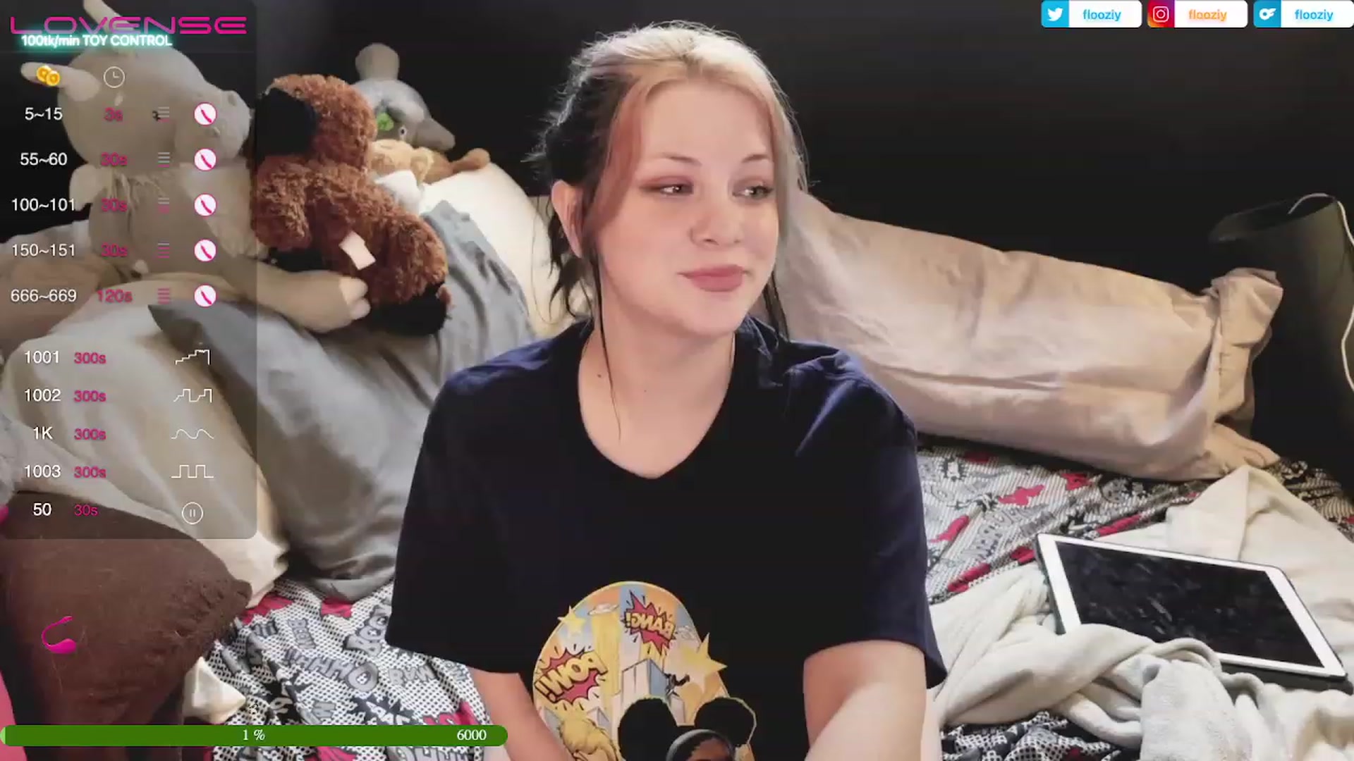 Gallery image thumbnail from flooziy's myfreecams stream on, 05/07/2023, 01:53 image 3 of 20