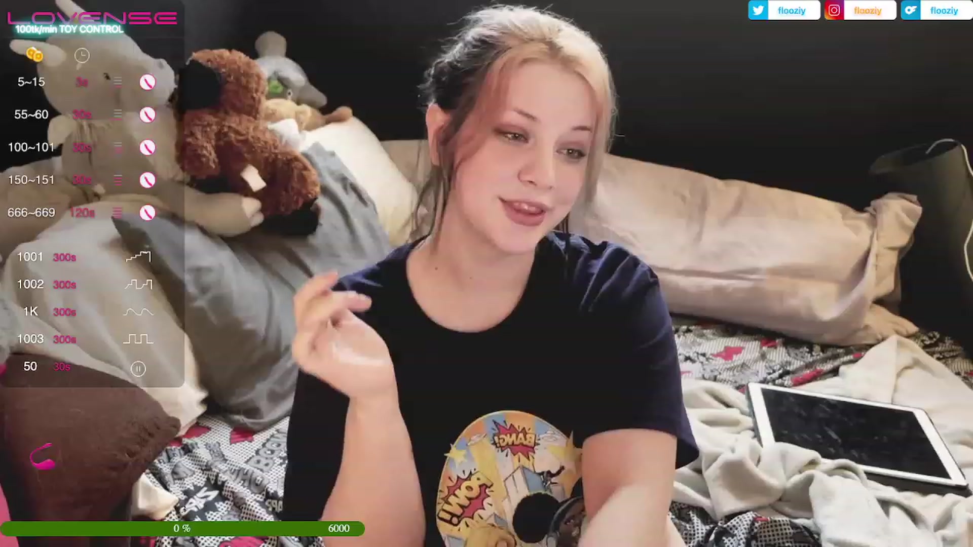 Gallery image thumbnail from flooziy's myfreecams stream on, 05/07/2023, 01:53 image 1 of 20