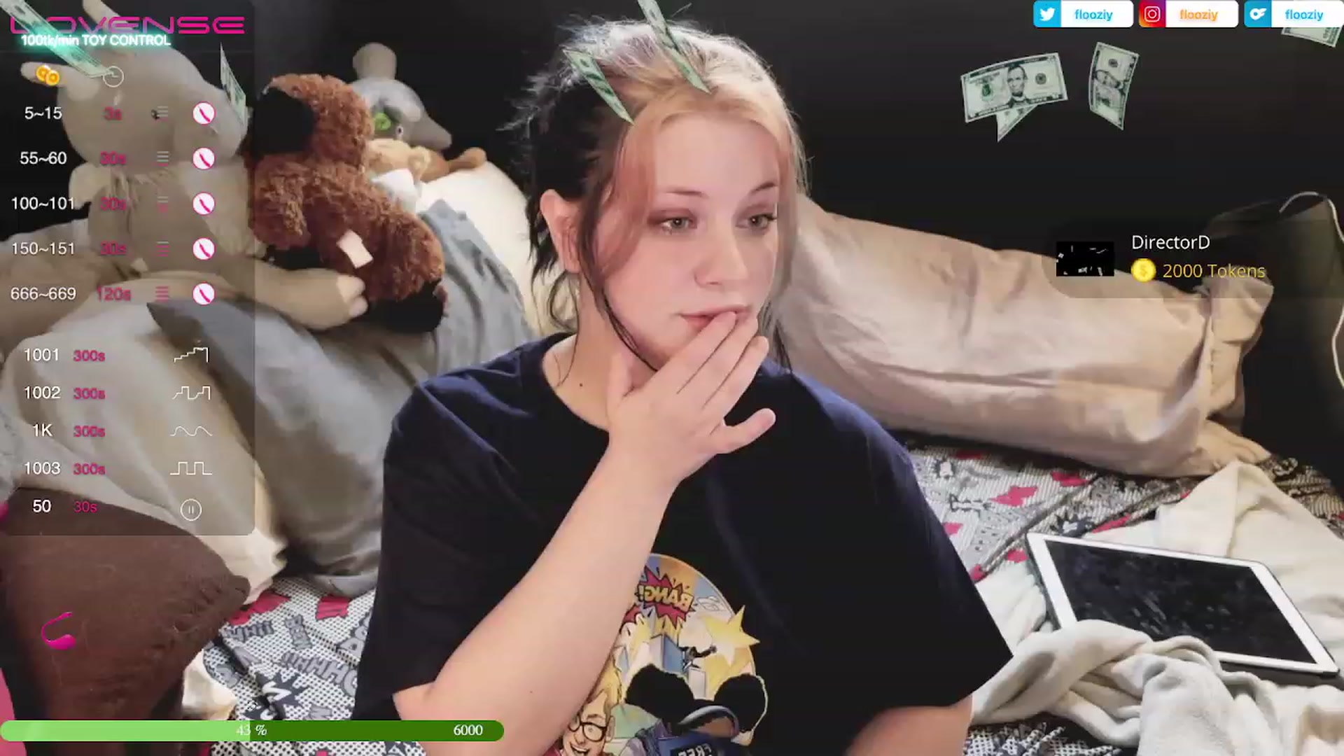 Gallery image thumbnail from flooziy's myfreecams stream on, 05/07/2023, 01:53 image 5 of 20