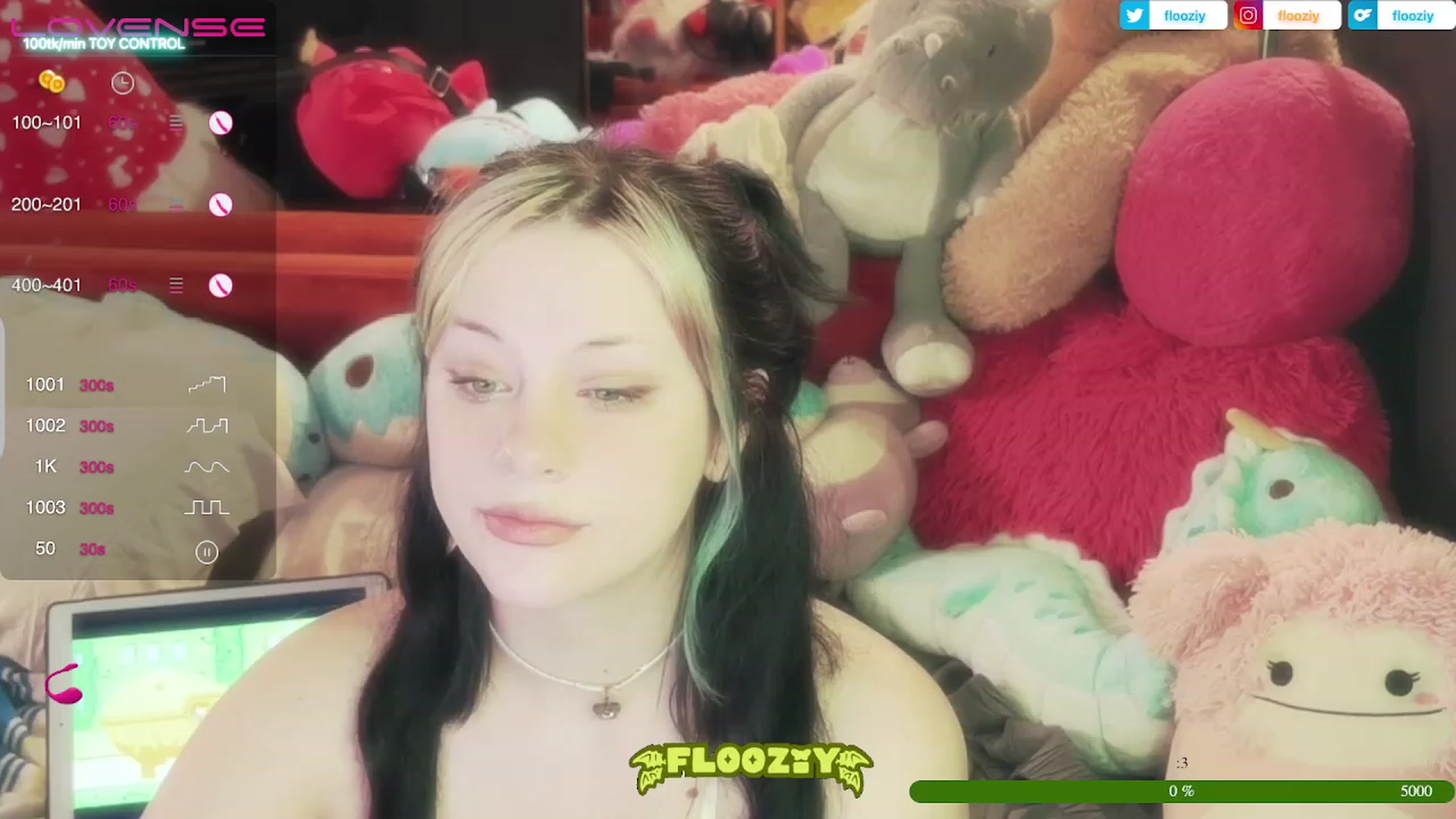 Gallery image thumbnail from flooziy's myfreecams stream on, 06/12/2023, 02:57 image 1 of 20