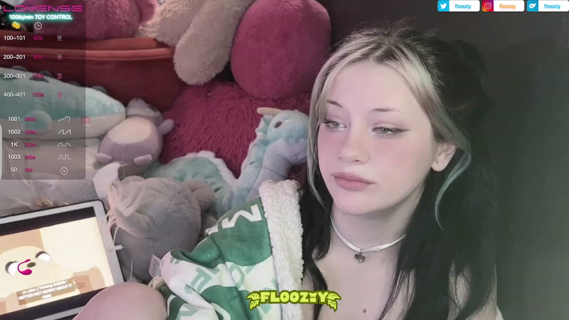 Gallery image thumbnail from flooziy's myfreecams stream on, 06/12/2023, 04:11 image 20 of 20