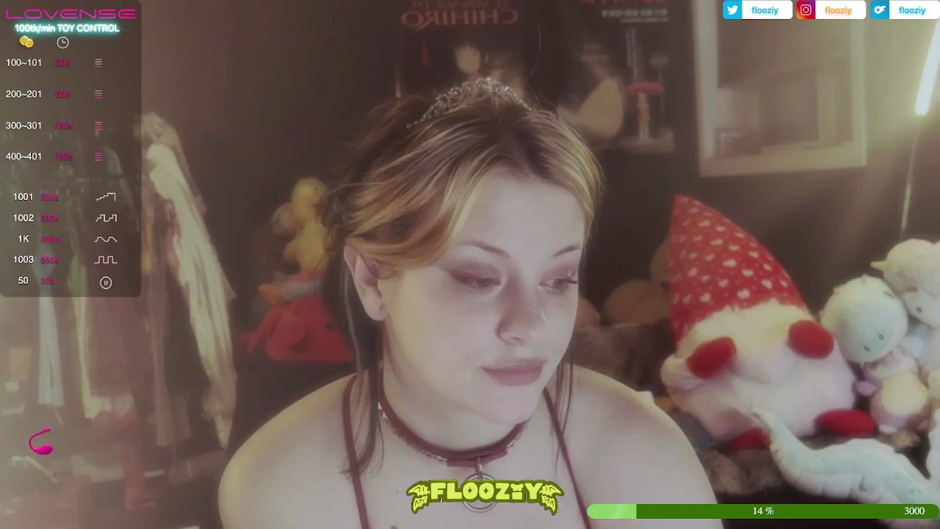Gallery image thumbnail from flooziy's myfreecams stream on, 06/15/2023, 08:28 image 9 of 20