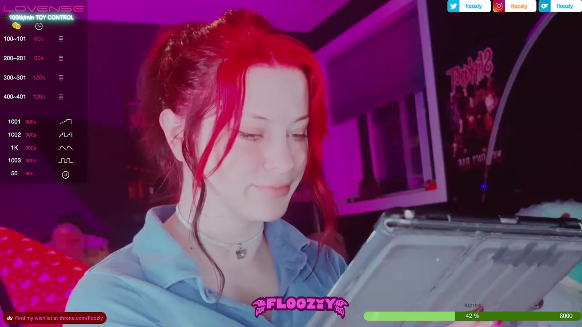 Gallery image thumbnail from flooziy's myfreecams stream on, 06/25/2023, 06:55 image 14 of 20