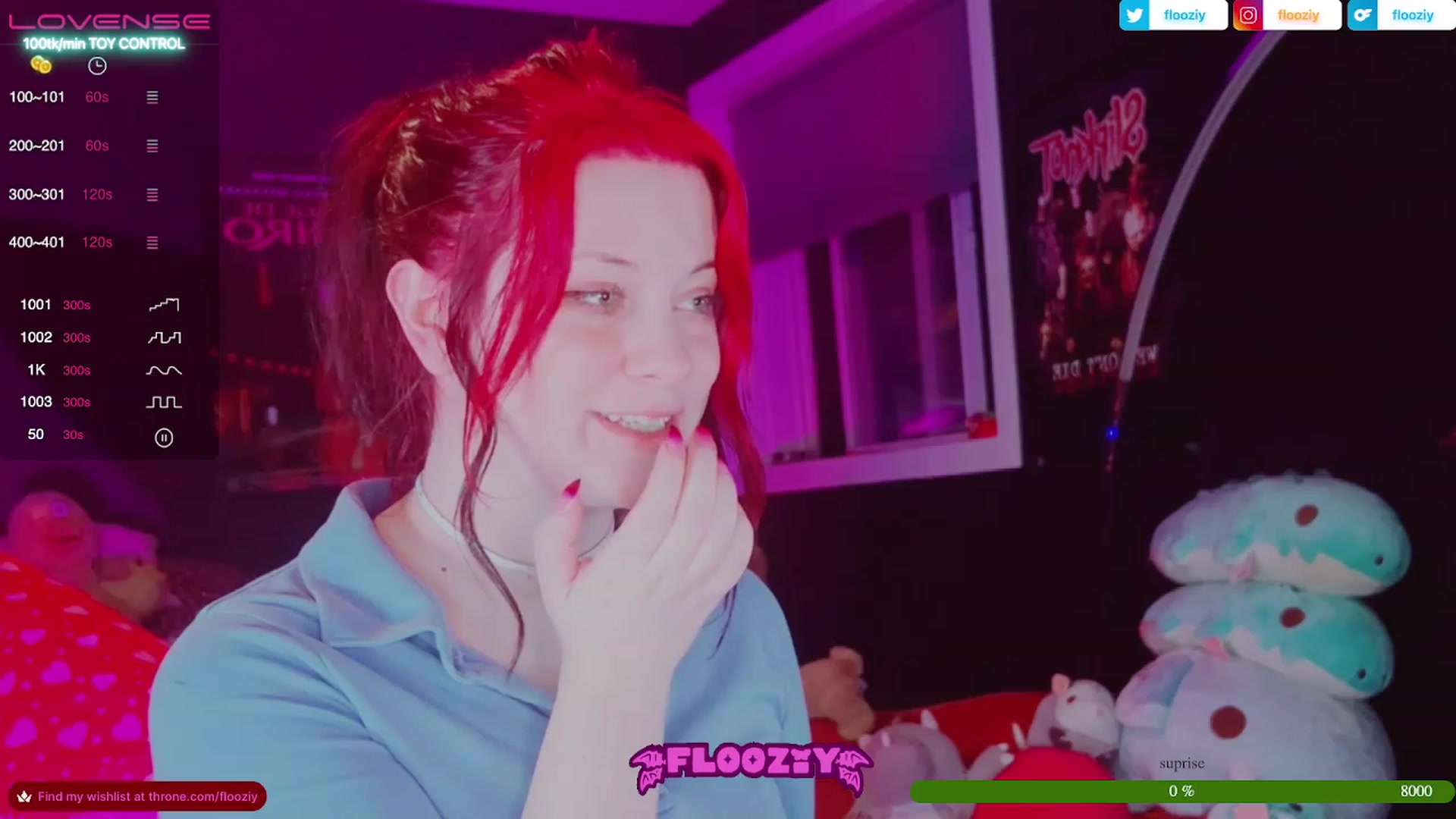 Gallery image thumbnail from flooziy's myfreecams stream on, 06/25/2023, 07:10 image 1 of 20