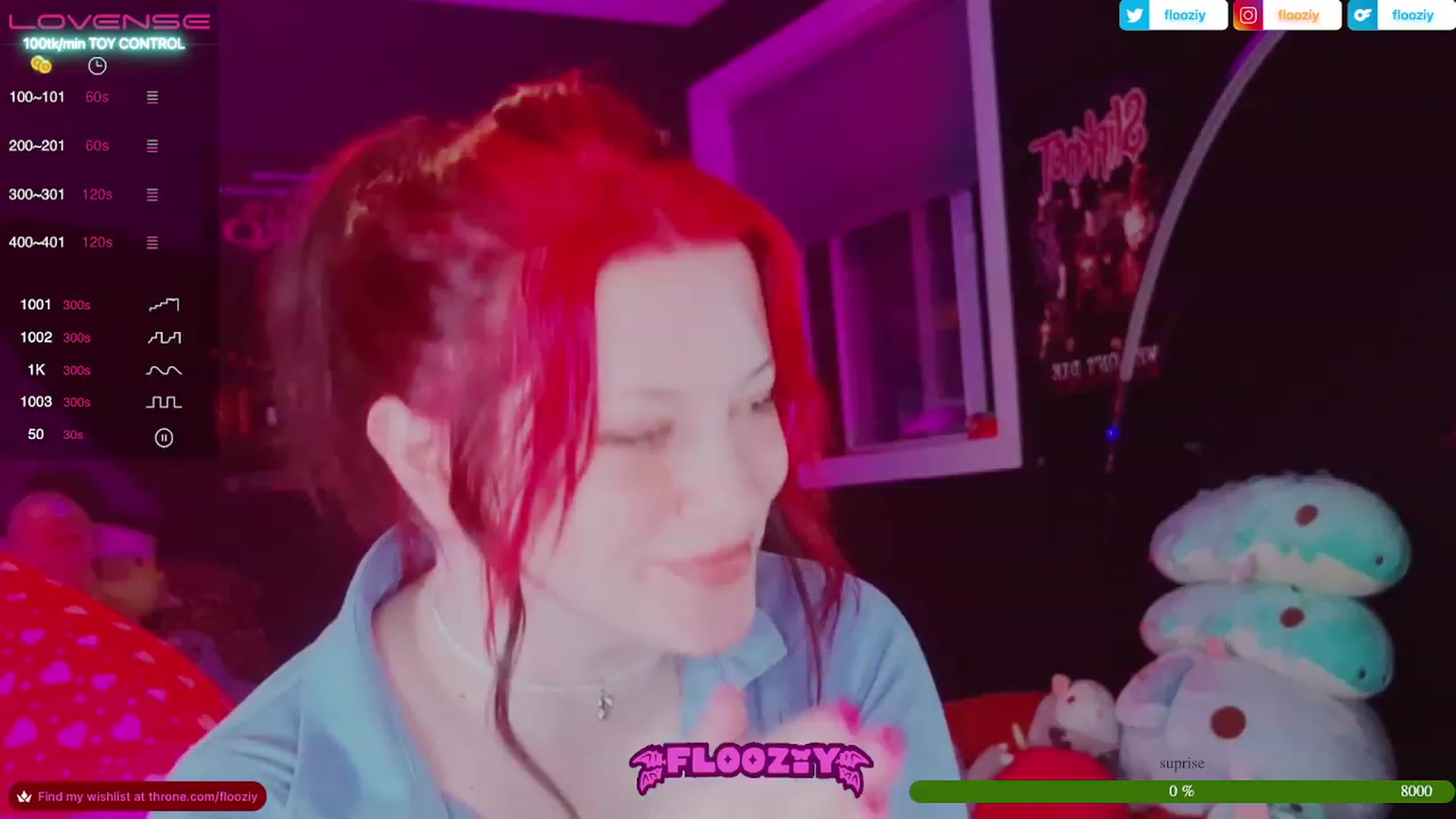 Gallery image thumbnail from flooziy's myfreecams stream on, 06/25/2023, 07:10 image 6 of 20