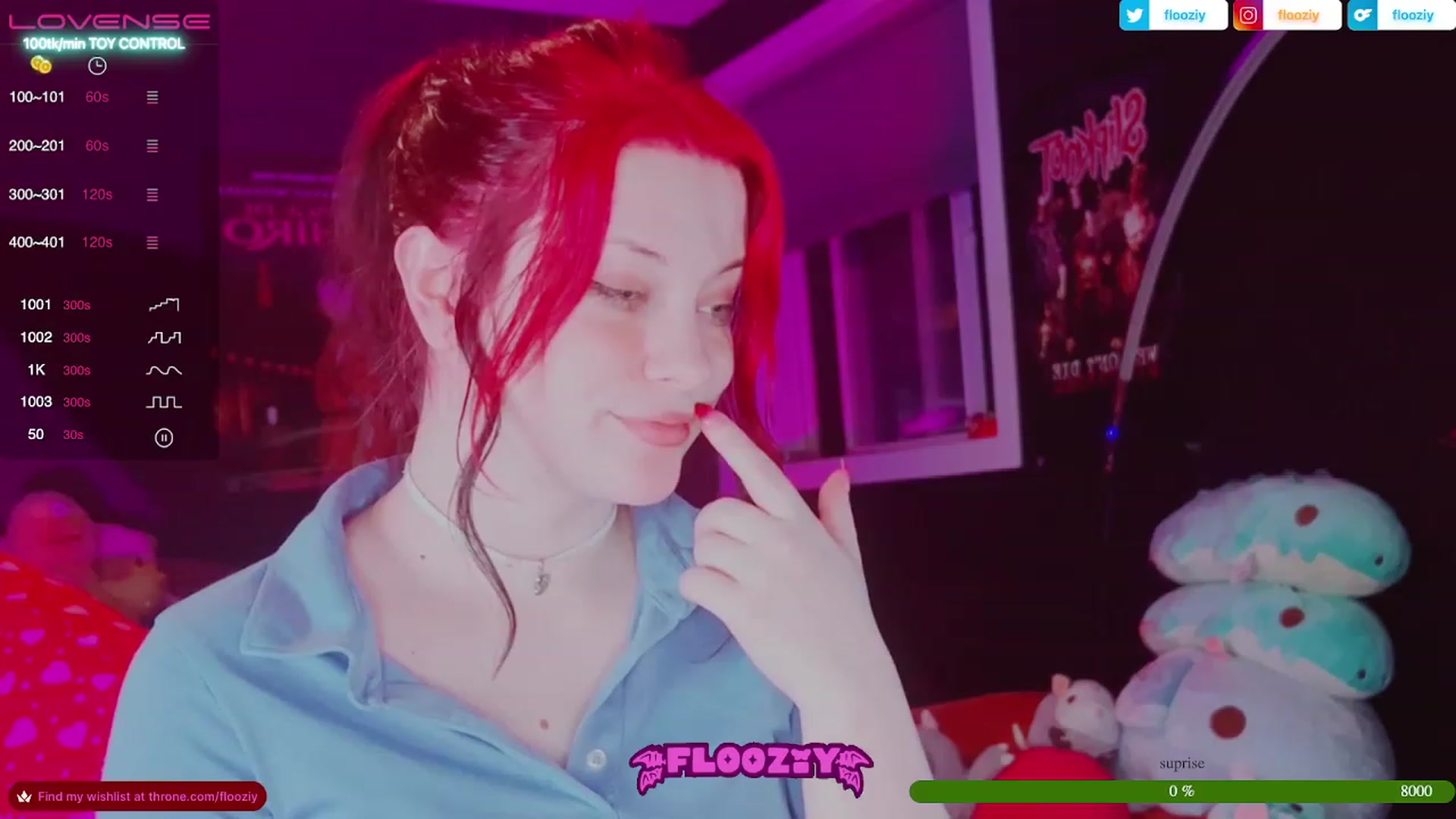 Gallery image thumbnail from flooziy's myfreecams stream on, 06/25/2023, 07:10 image 4 of 20