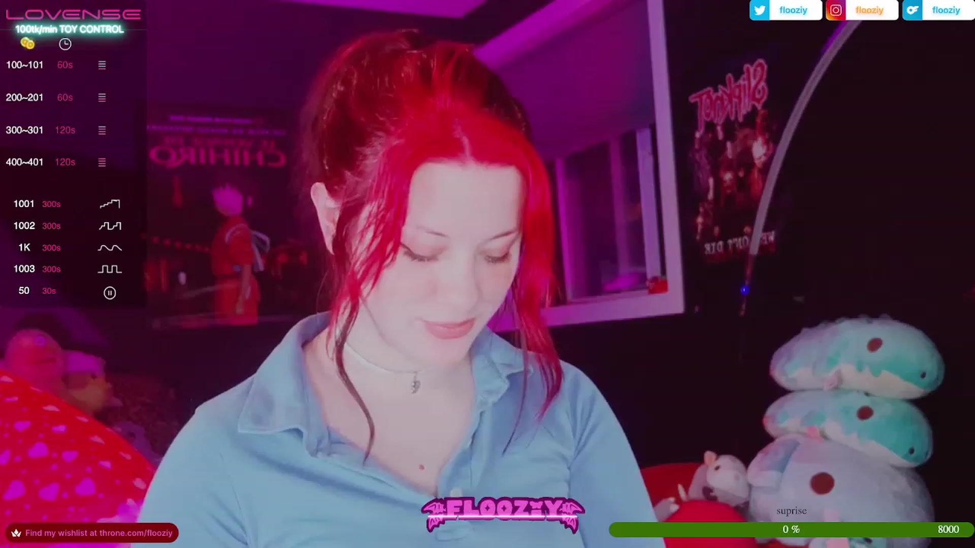 Gallery image thumbnail from flooziy's myfreecams stream on, 06/25/2023, 07:10 image 9 of 20