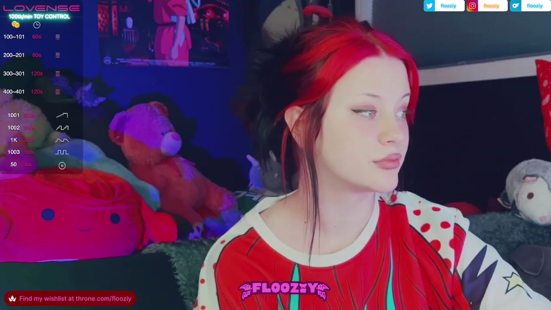 Gallery image thumbnail from flooziy's myfreecams stream on, 07/05/2023, 05:34 image 1 of 20