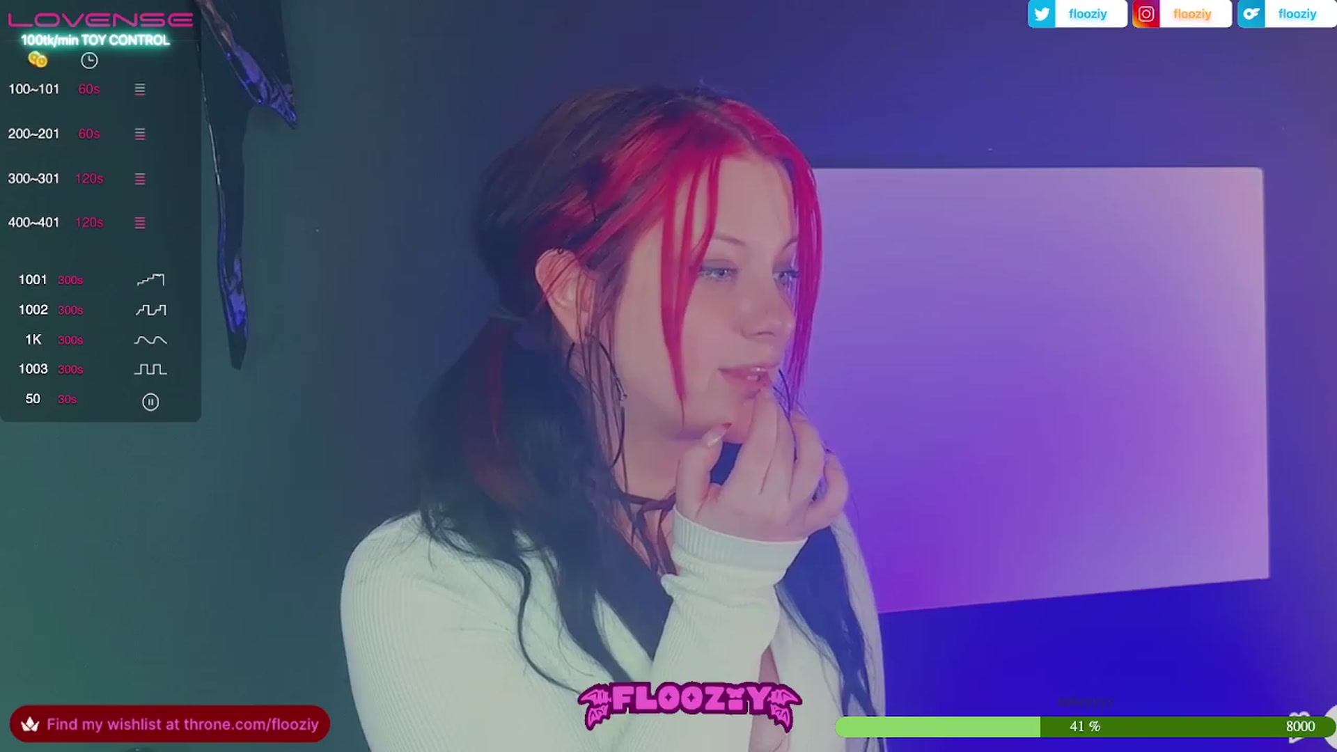 Gallery image thumbnail from flooziy's myfreecams stream on, 07/07/2023, 07:34 image 13 of 20