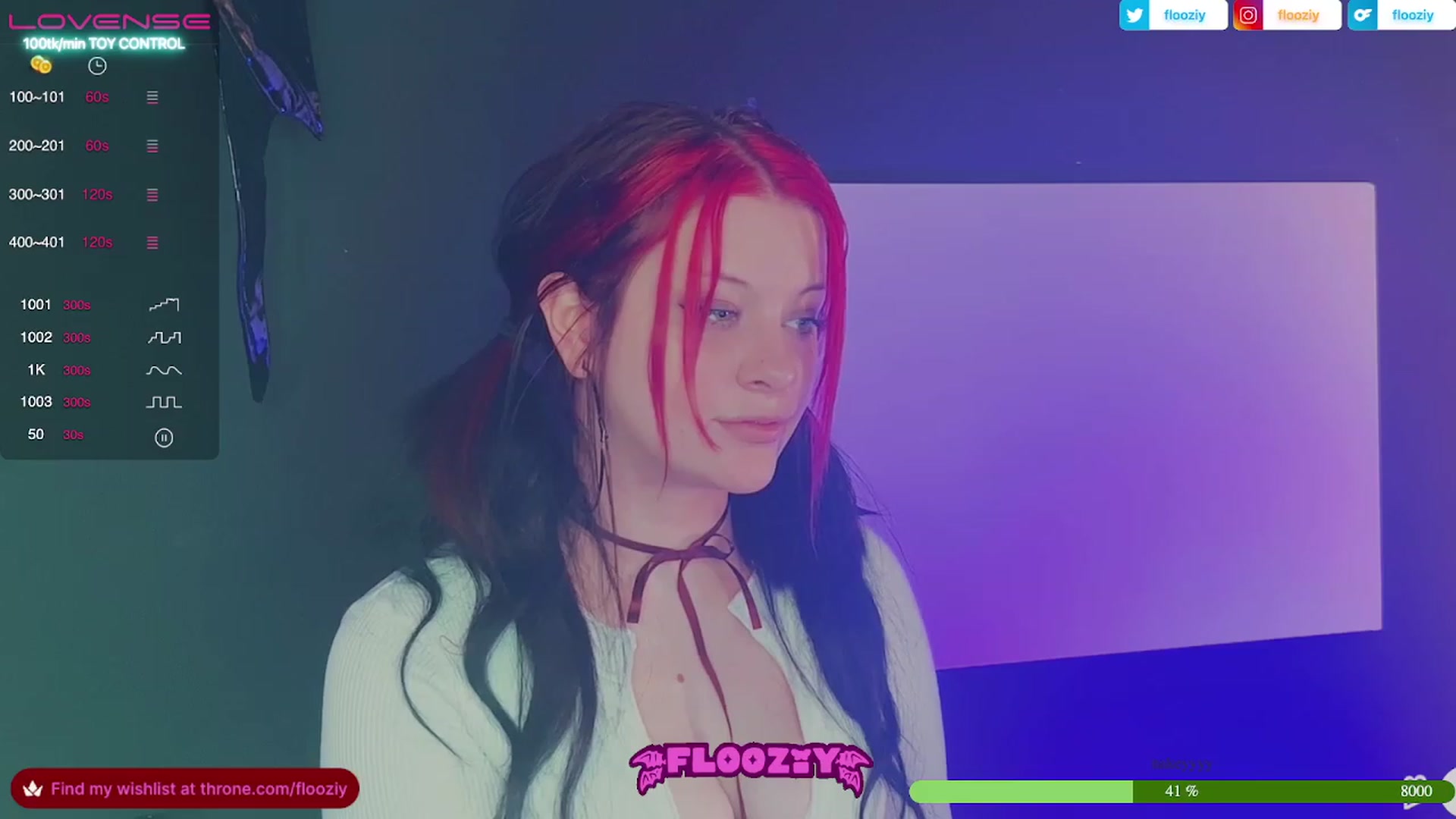 Gallery image thumbnail from flooziy's myfreecams stream on, 07/07/2023, 07:34 image 7 of 20