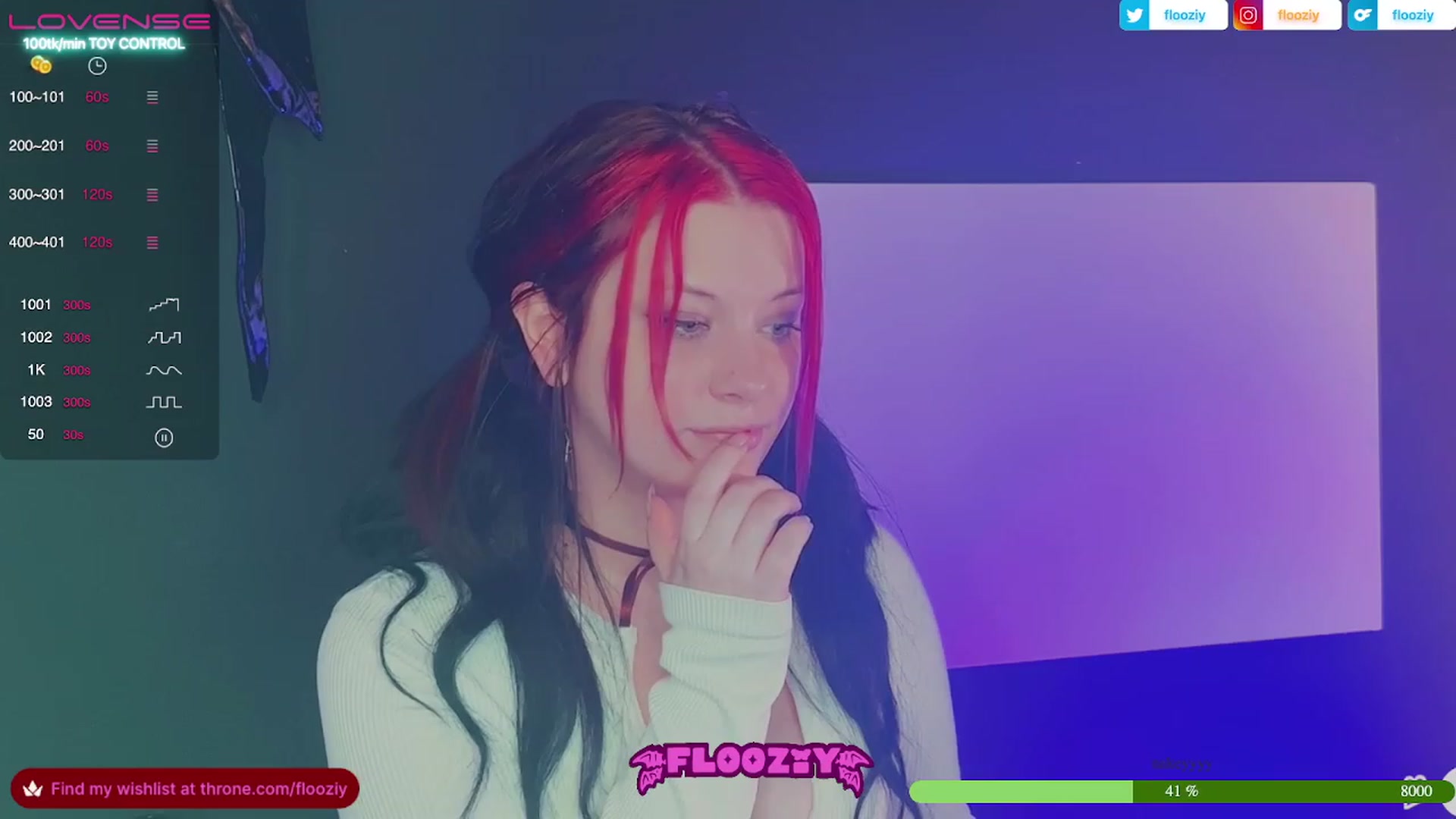 Gallery image thumbnail from flooziy's myfreecams stream on, 07/07/2023, 07:34 image 6 of 20