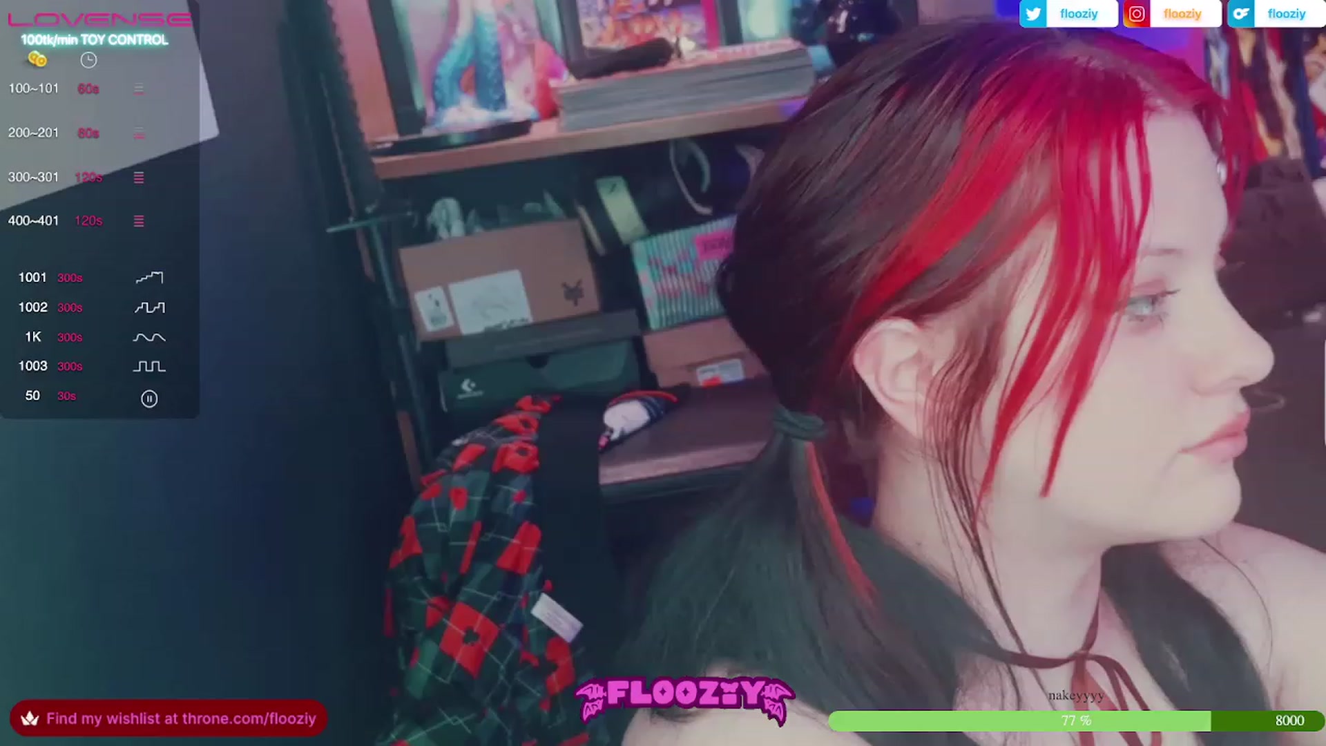 Gallery image thumbnail from flooziy's myfreecams stream on, 07/08/2023, 07:00 image 15 of 20