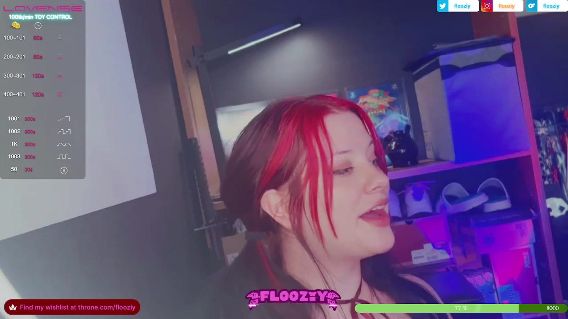 Gallery image thumbnail from flooziy's myfreecams stream on, 07/08/2023, 07:00 image 9 of 20