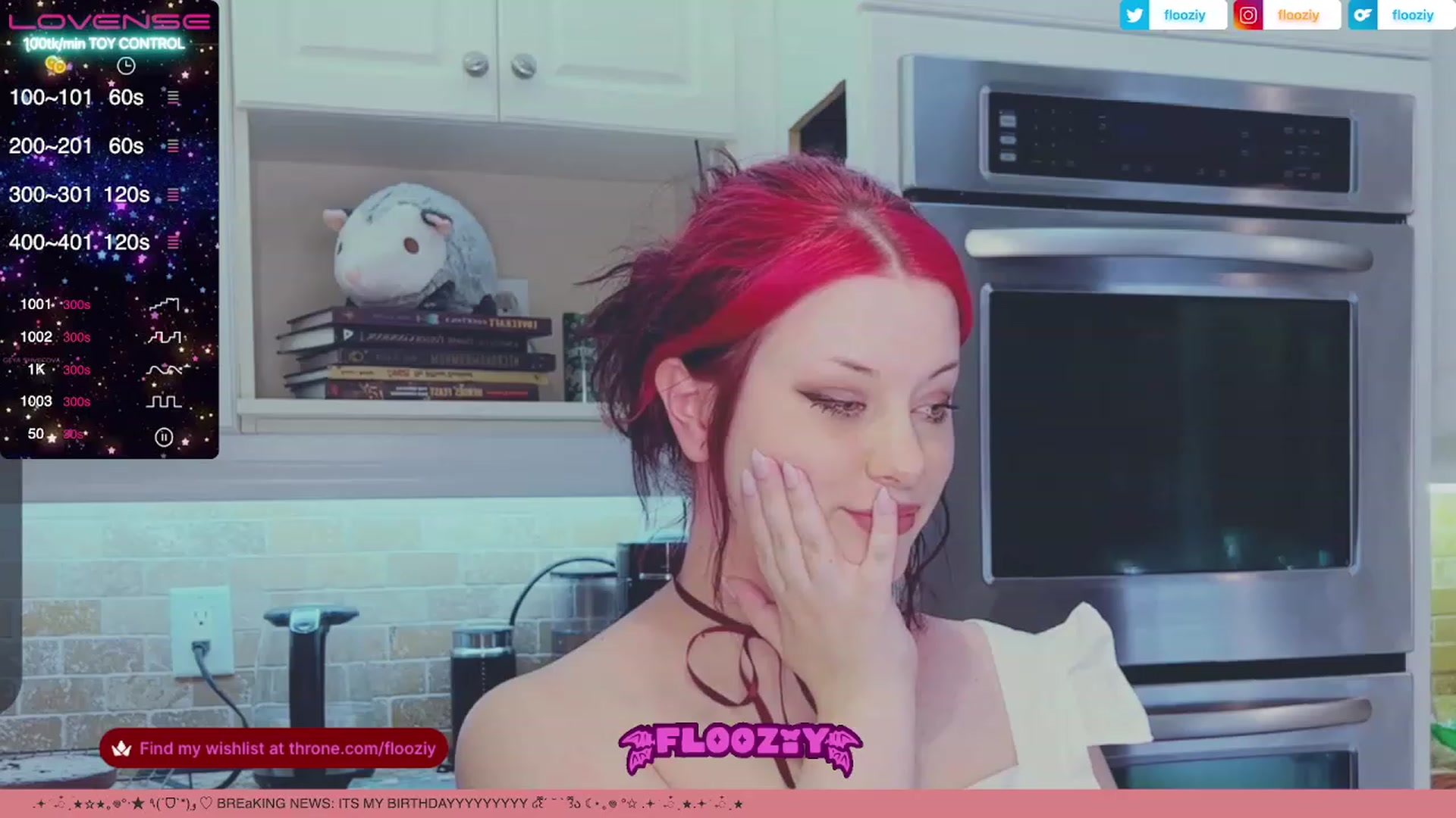 Gallery image thumbnail from flooziy's myfreecams stream on, 07/12/2023, 03:27 image 1 of 20