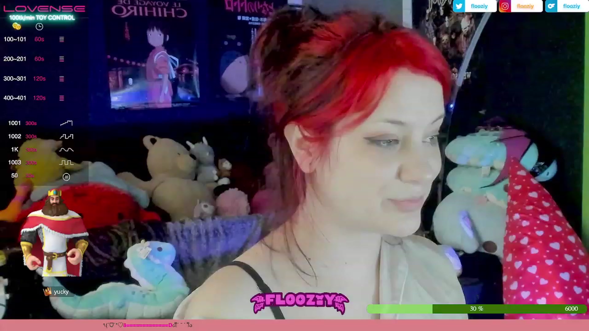 Gallery image thumbnail from flooziy's myfreecams stream on, 08/08/2023, 08:14 image 6 of 20