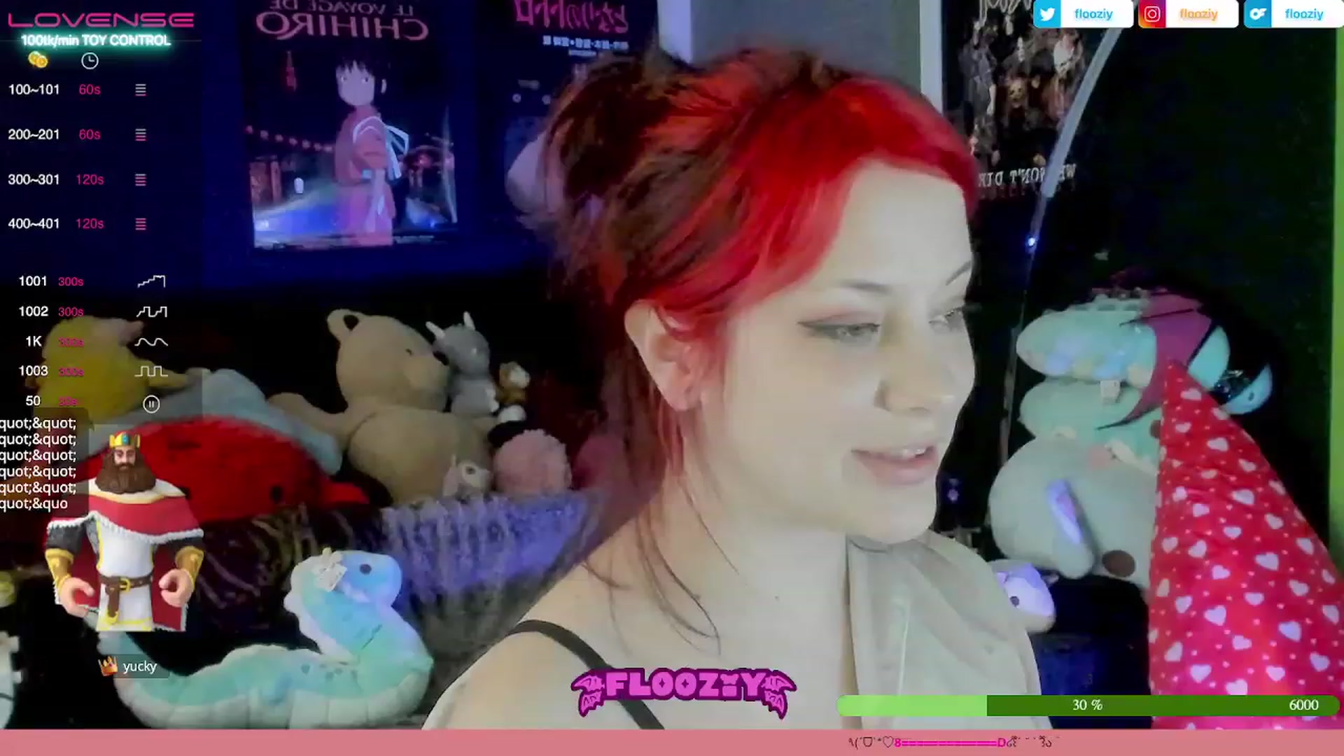 Gallery image thumbnail from flooziy's myfreecams stream on, 08/08/2023, 08:14 image 3 of 20