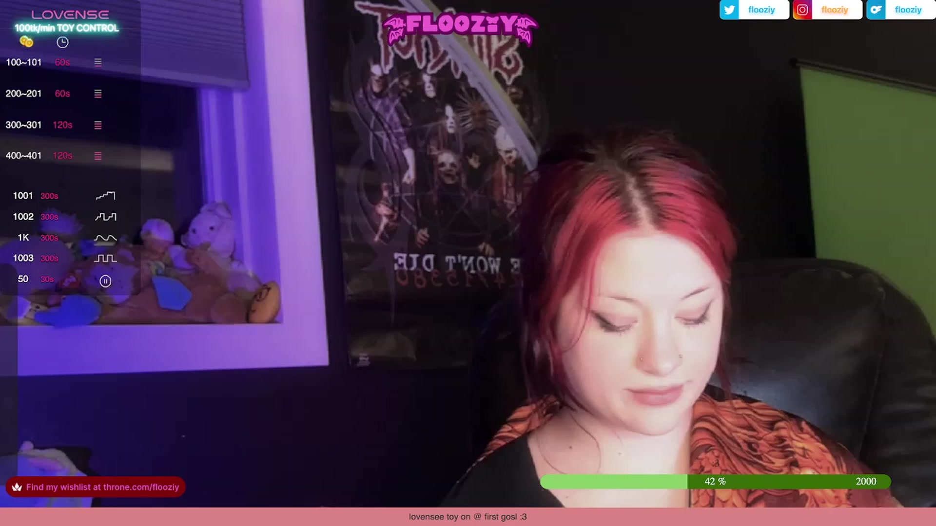 Gallery image thumbnail from flooziy's myfreecams stream on, 09/11/2023, 04:31 image 8 of 20