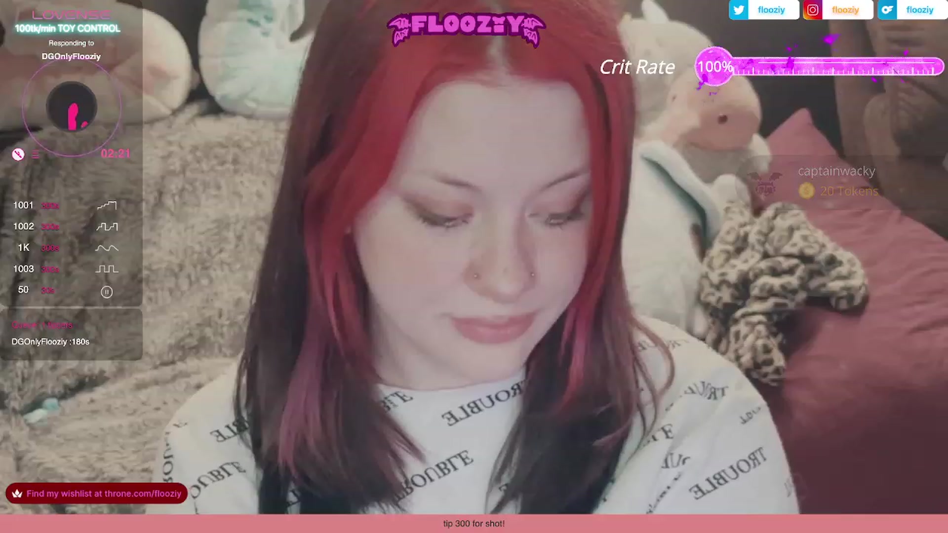 Gallery image thumbnail from flooziy's myfreecams stream on, 09/29/2023, 07:17 image 8 of 20