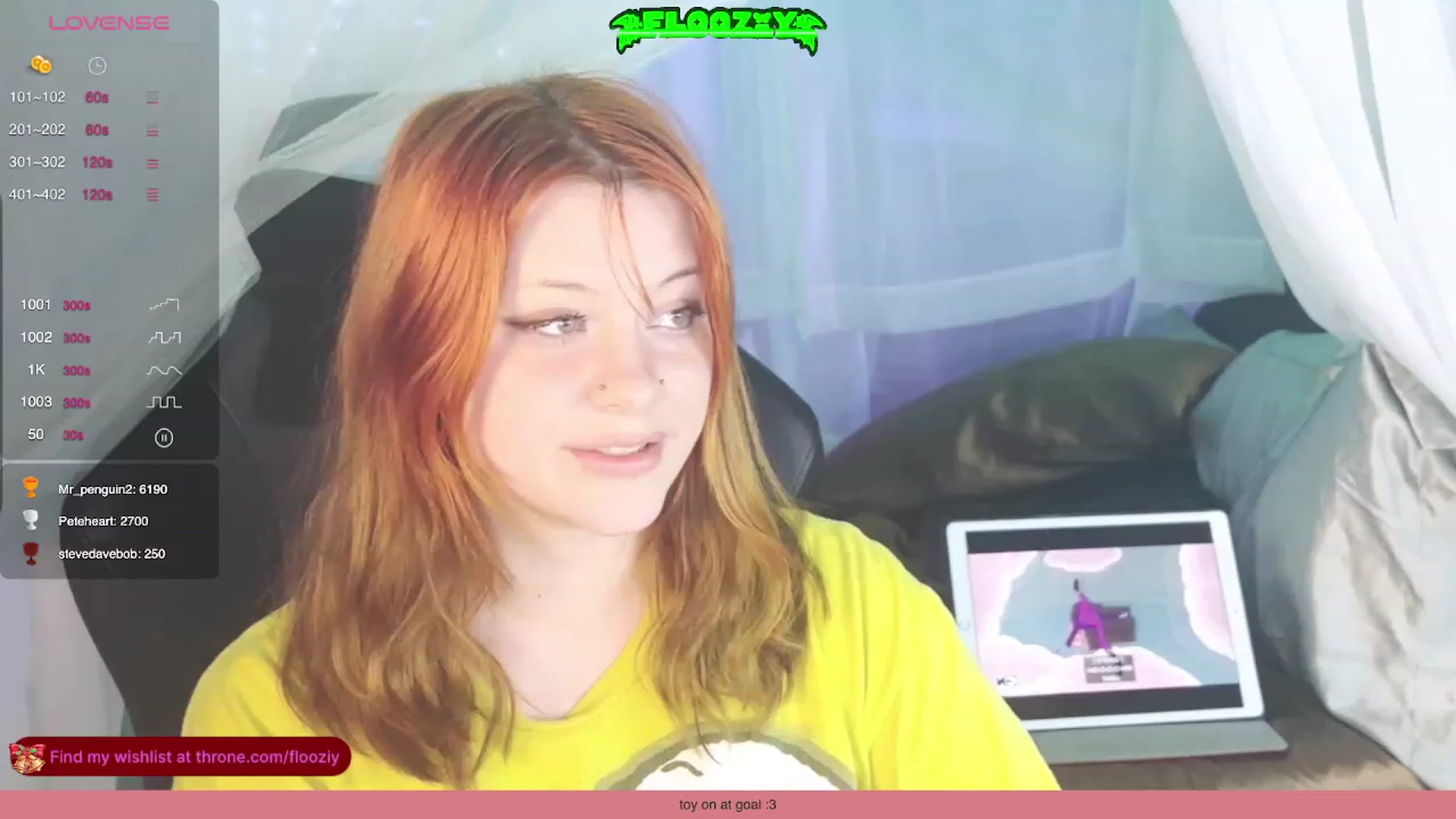 Gallery image thumbnail from flooziy's myfreecams stream on, 12/14/2023, 14:03 image 18 of 20
