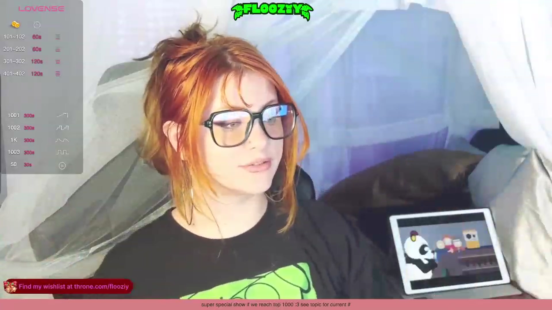 Gallery image thumbnail from flooziy's myfreecams stream on, 12/15/2023, 10:35 image 3 of 20