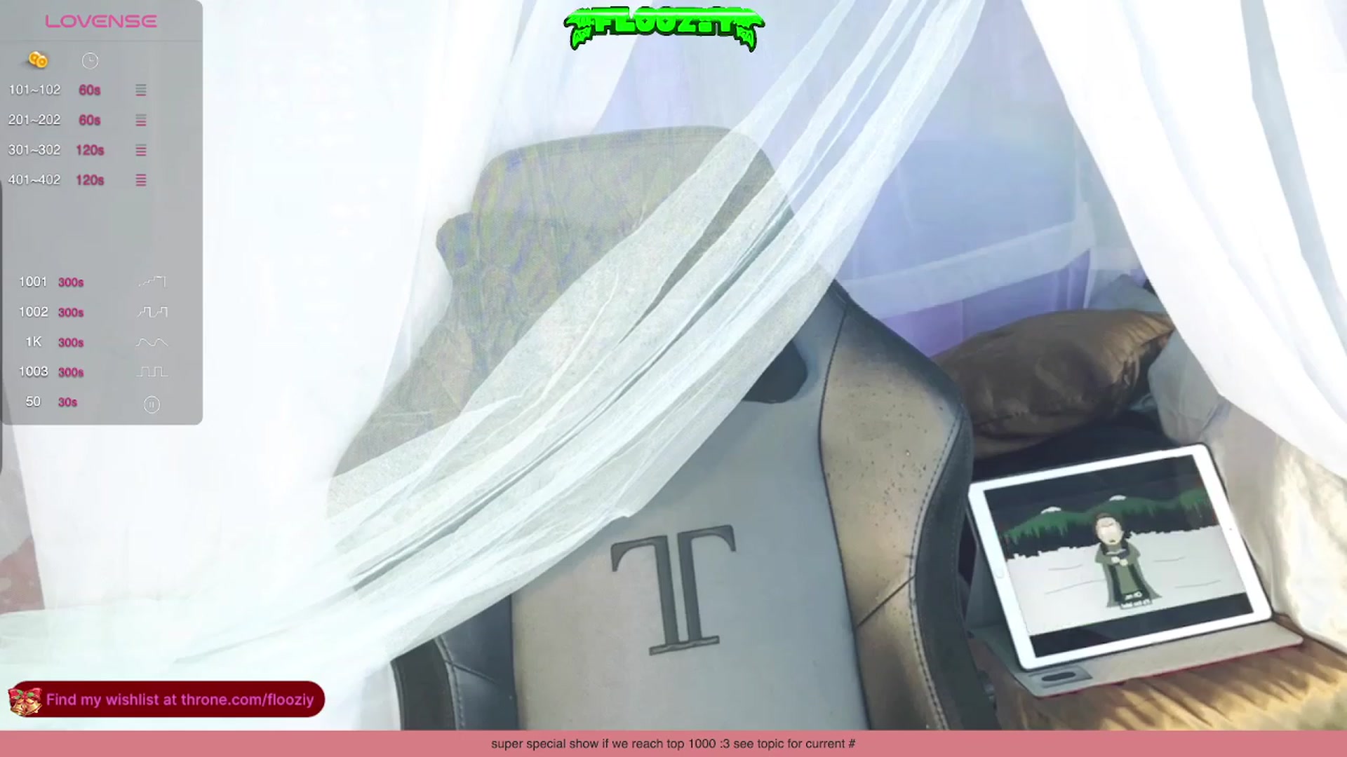 Gallery image thumbnail from flooziy's myfreecams stream on, 12/15/2023, 10:35 image 13 of 20