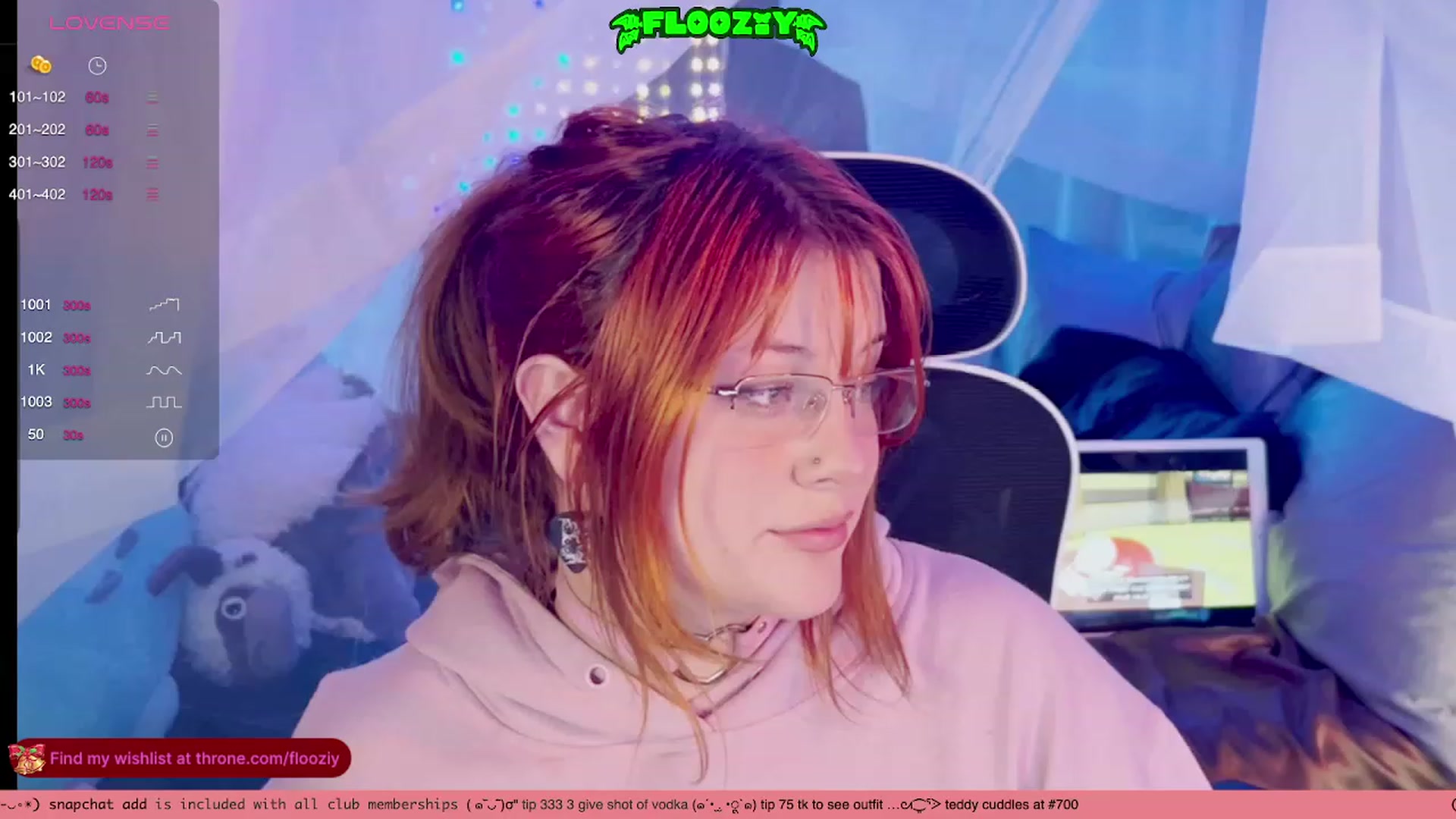 Gallery image thumbnail from flooziy's myfreecams stream on, 12/29/2023, 07:30 image 12 of 20