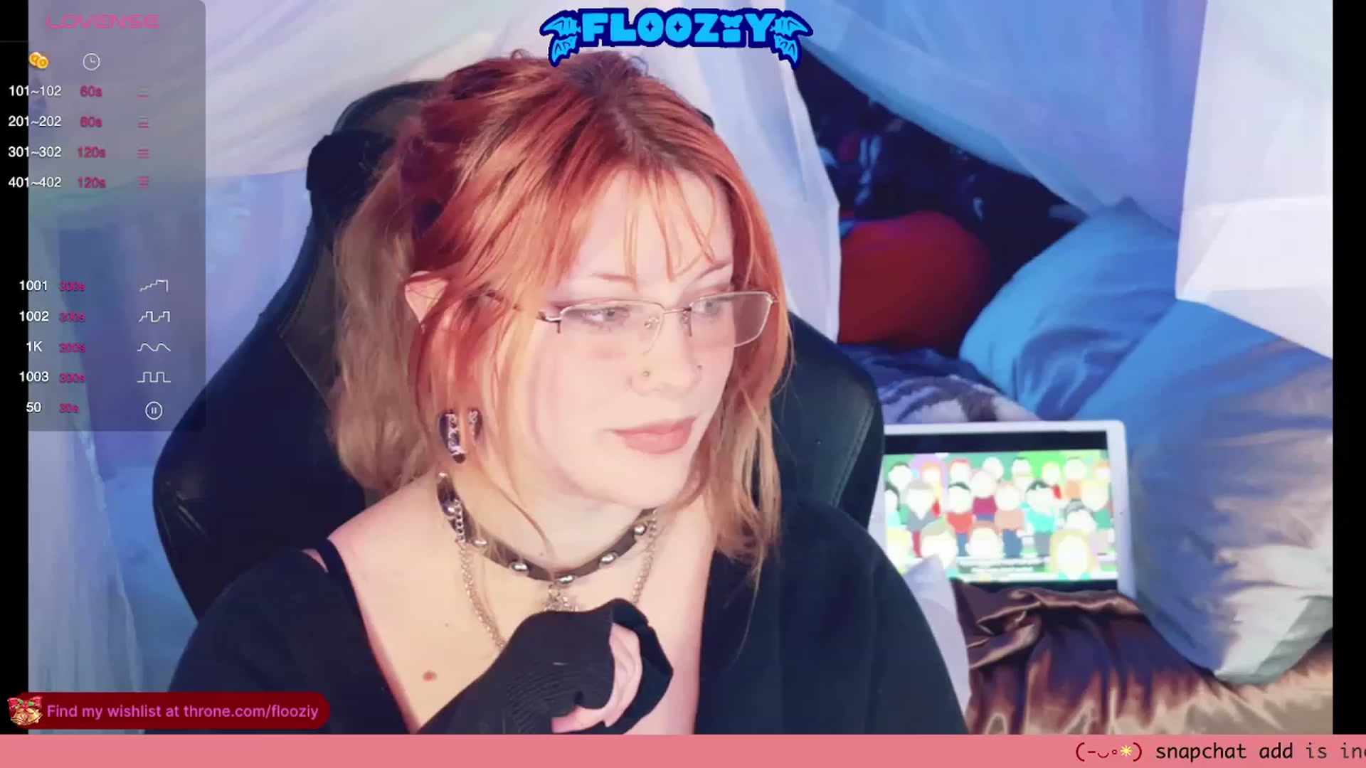 Gallery image thumbnail from flooziy's myfreecams stream on, 12/30/2023, 06:50 image 4 of 20
