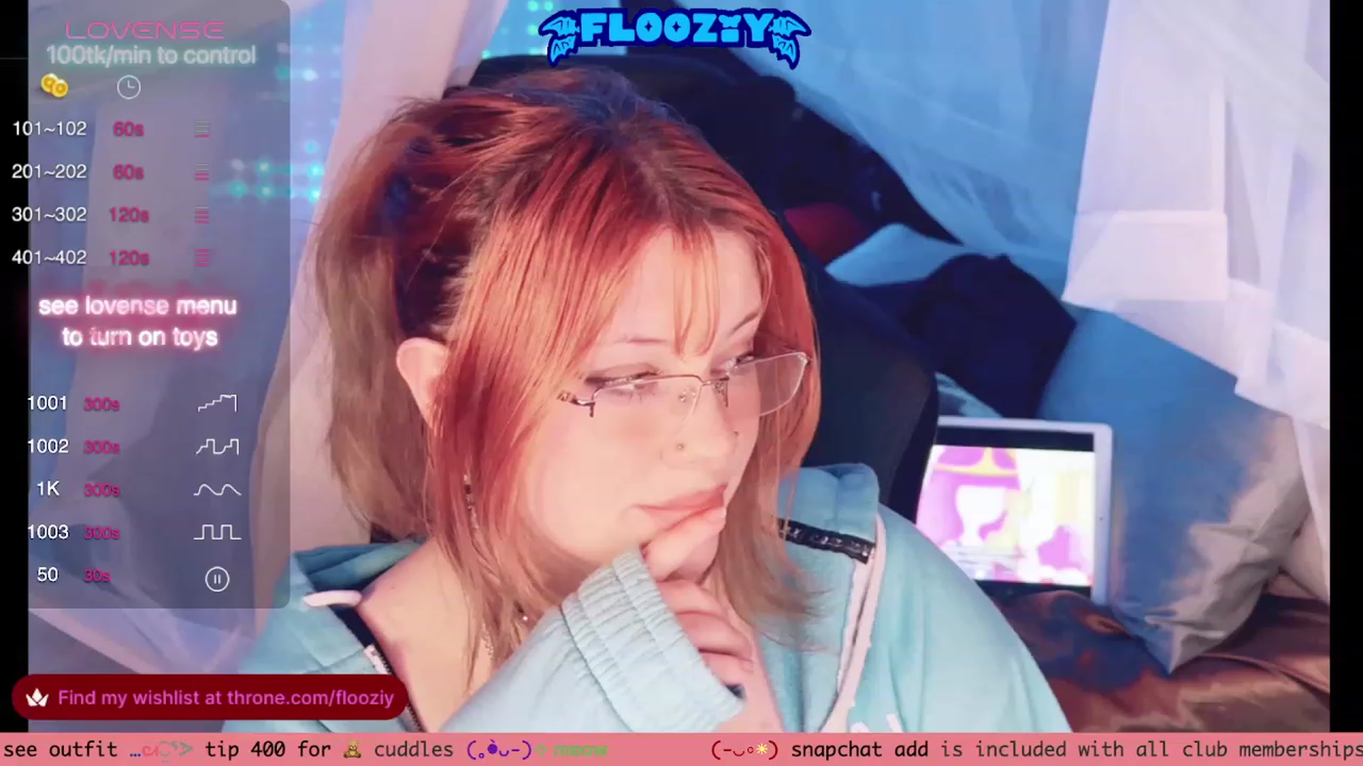 Gallery image thumbnail from flooziy's myfreecams stream on, 12/30/2023, 08:52 image 9 of 20