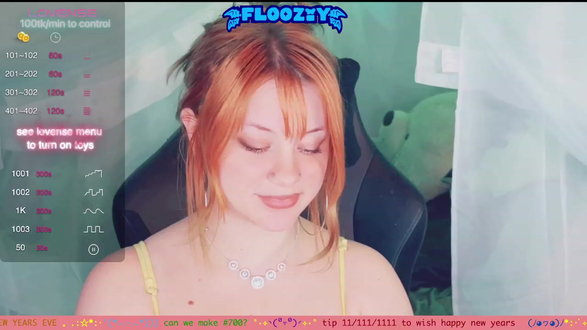 Gallery image thumbnail from flooziy's myfreecams stream on, 01/01/2024, 06:04 image 16 of 20