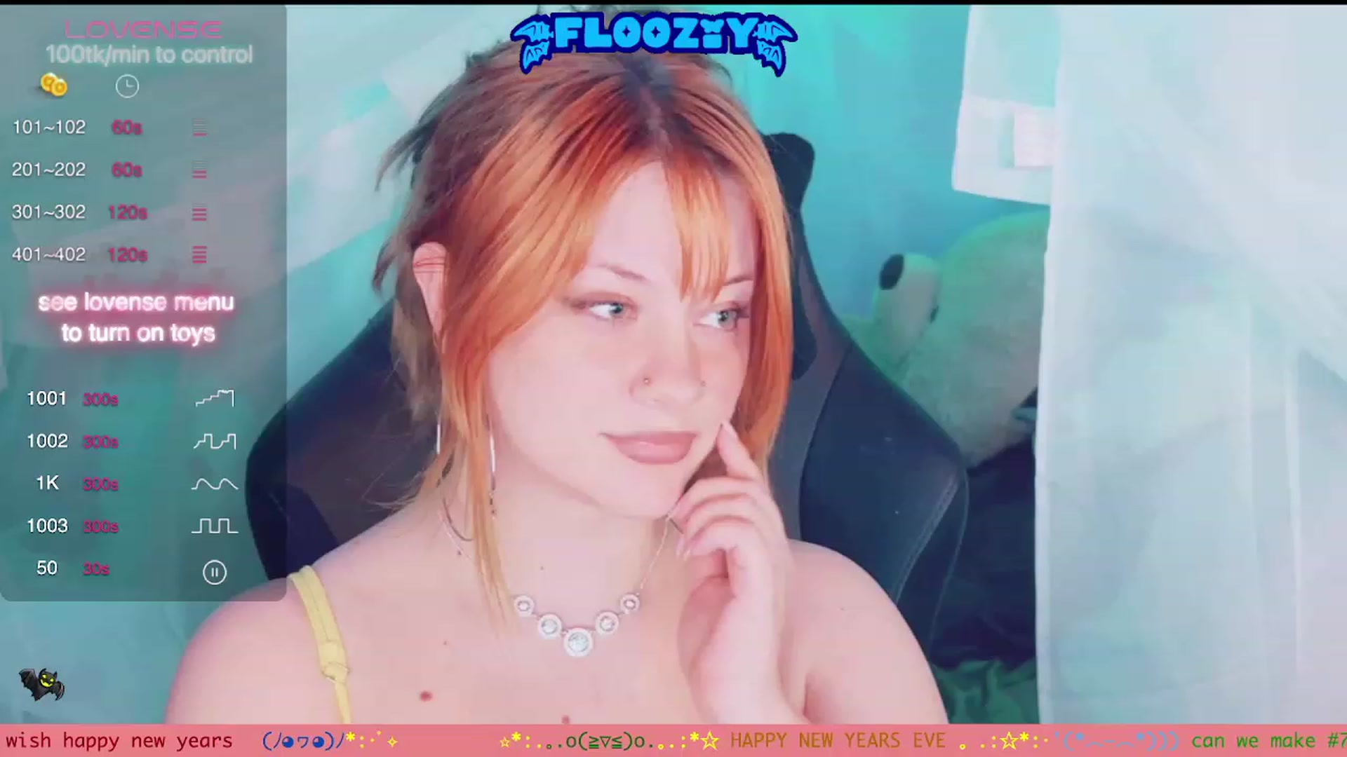 Gallery image thumbnail from flooziy's myfreecams stream on, 01/01/2024, 06:04 image 17 of 20