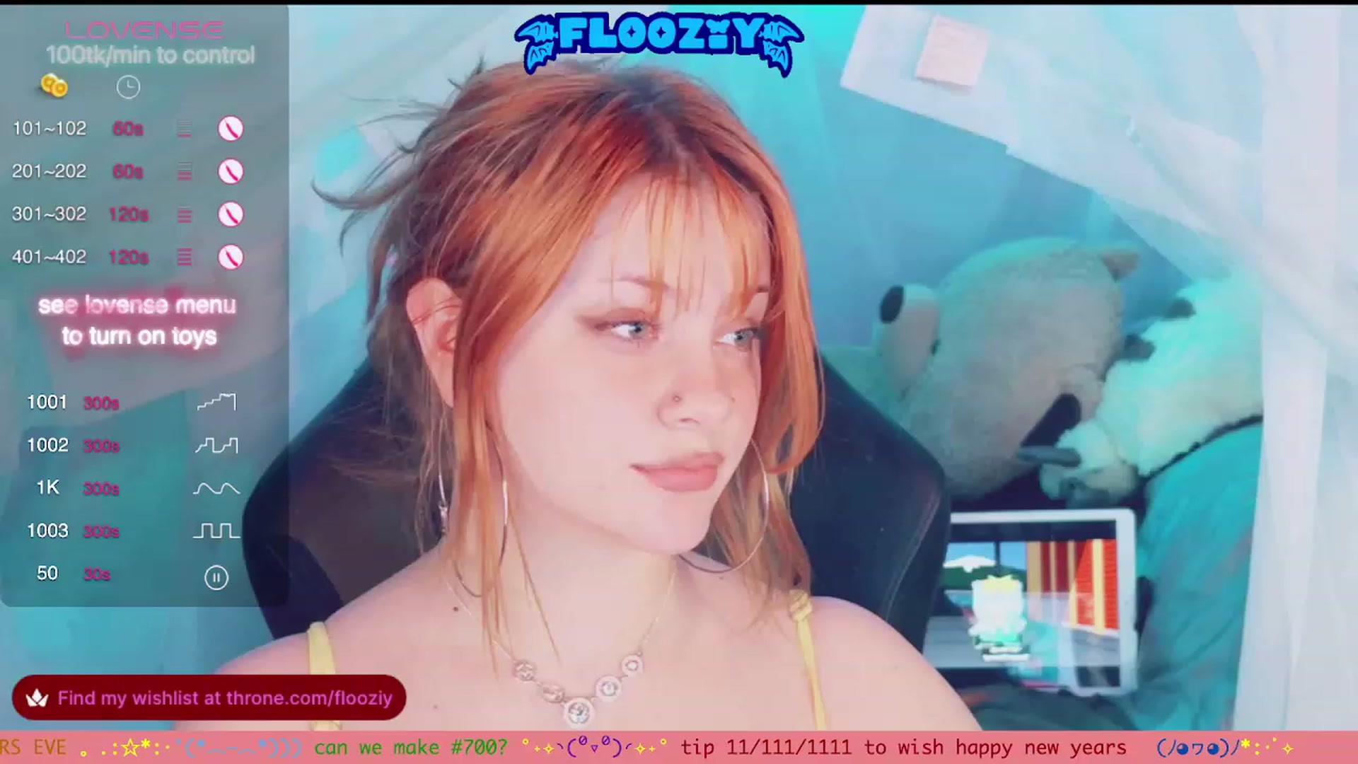 Gallery image thumbnail from flooziy's myfreecams stream on, 01/01/2024, 07:19 image 8 of 20