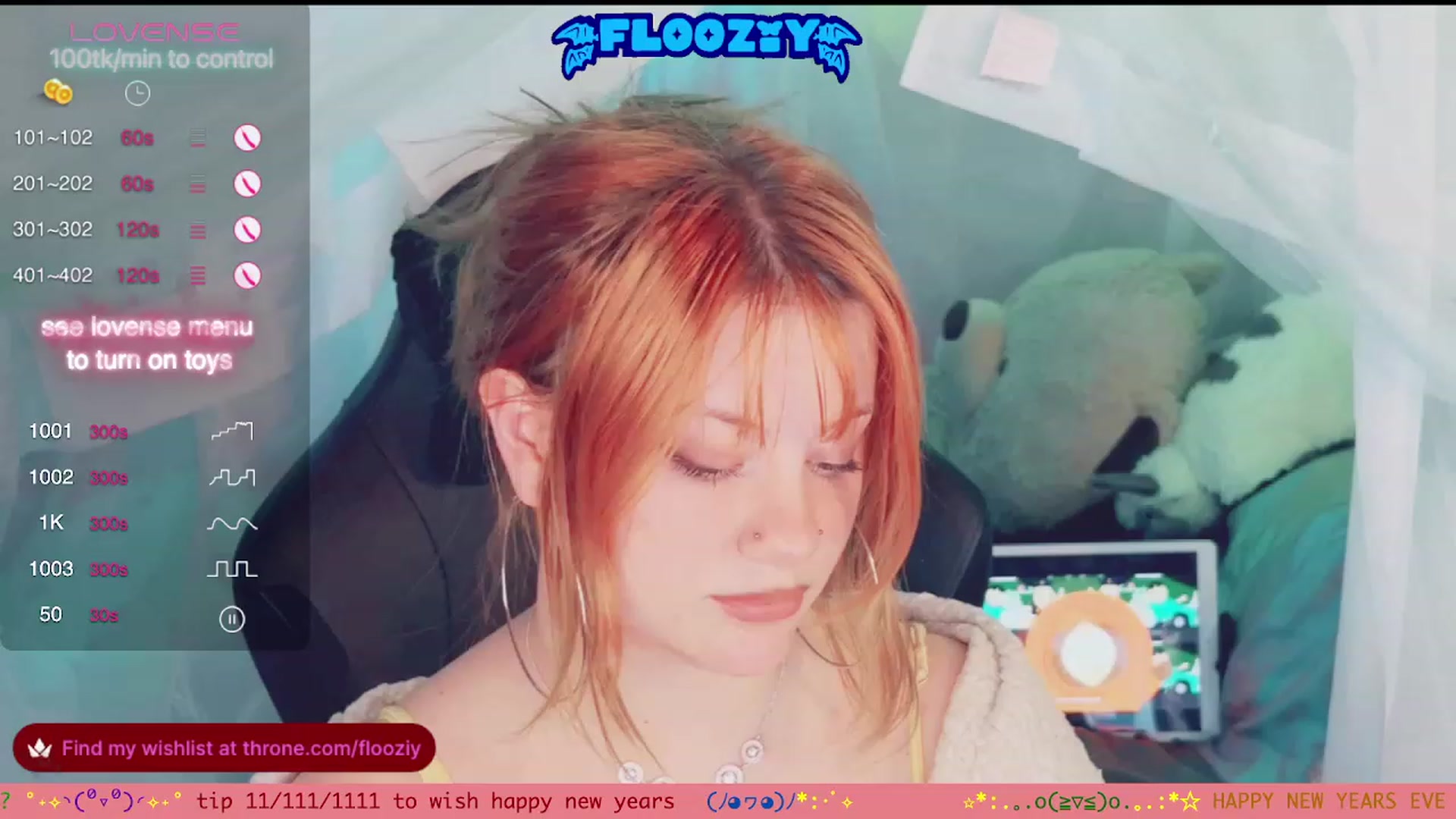 Gallery image thumbnail from flooziy's myfreecams stream on, 01/01/2024, 07:19 image 12 of 20