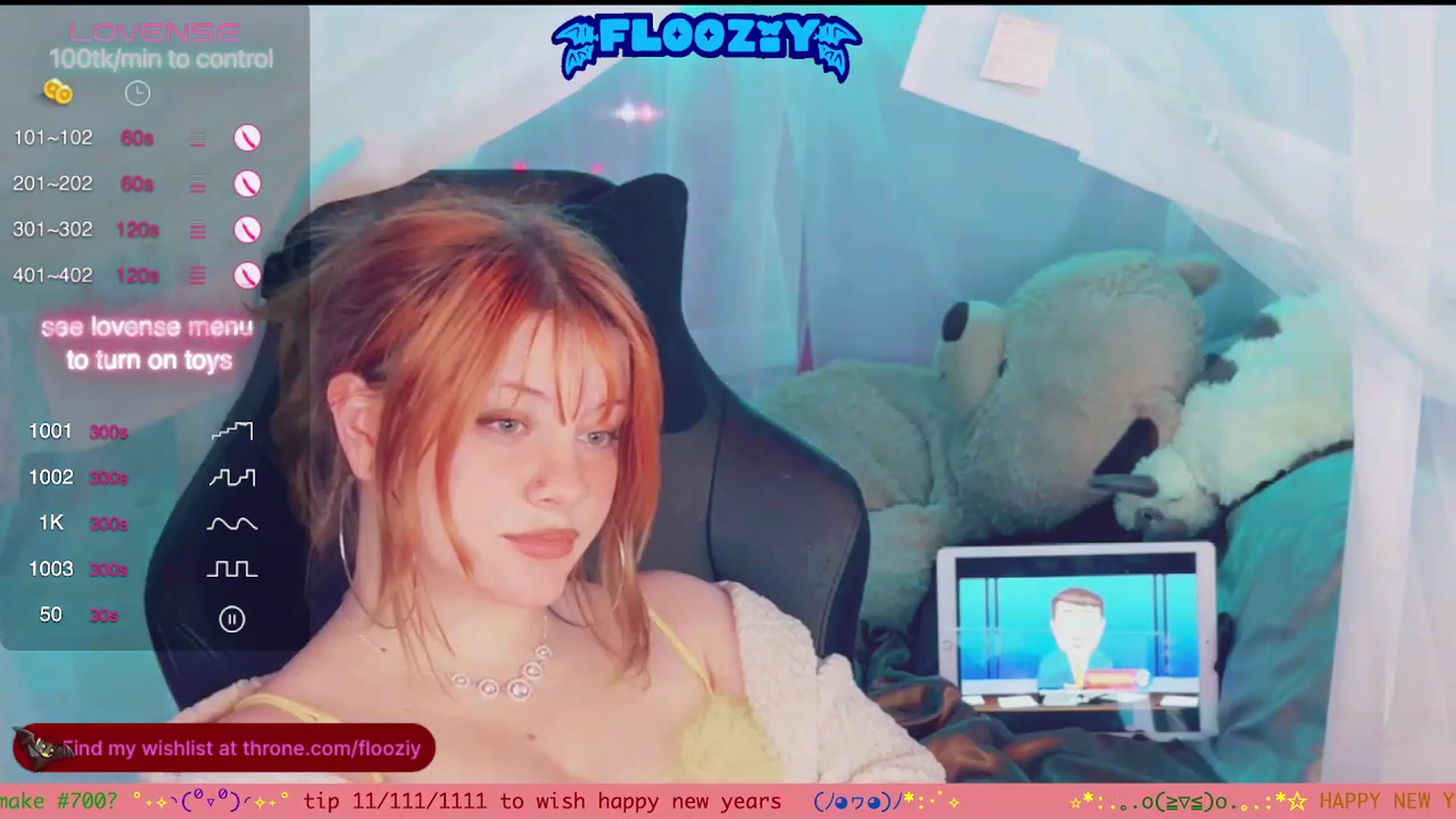 Gallery image thumbnail from flooziy's myfreecams stream on, 01/01/2024, 07:19 image 13 of 20