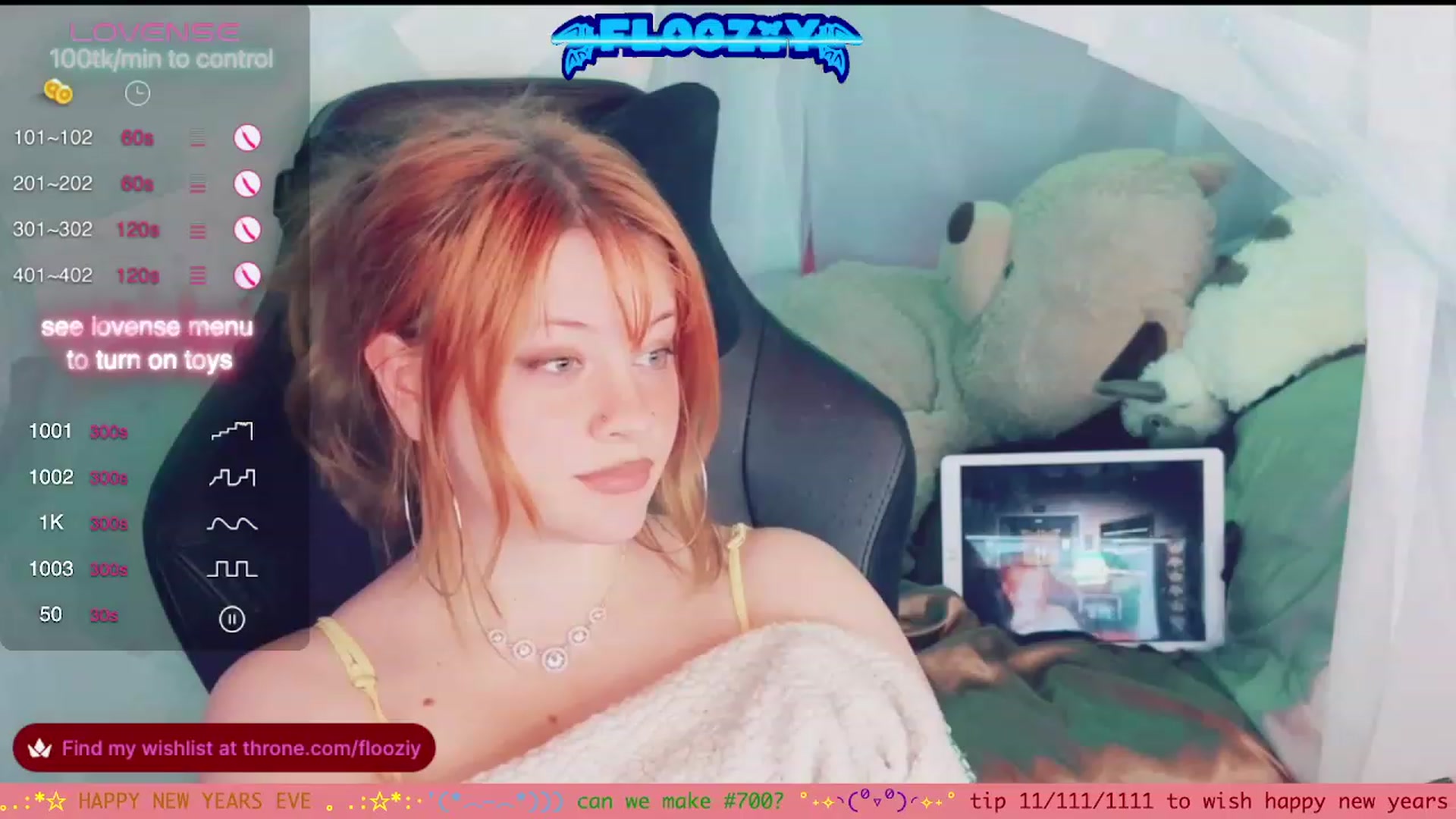 Gallery image thumbnail from flooziy's myfreecams stream on, 01/01/2024, 07:19 image 19 of 20