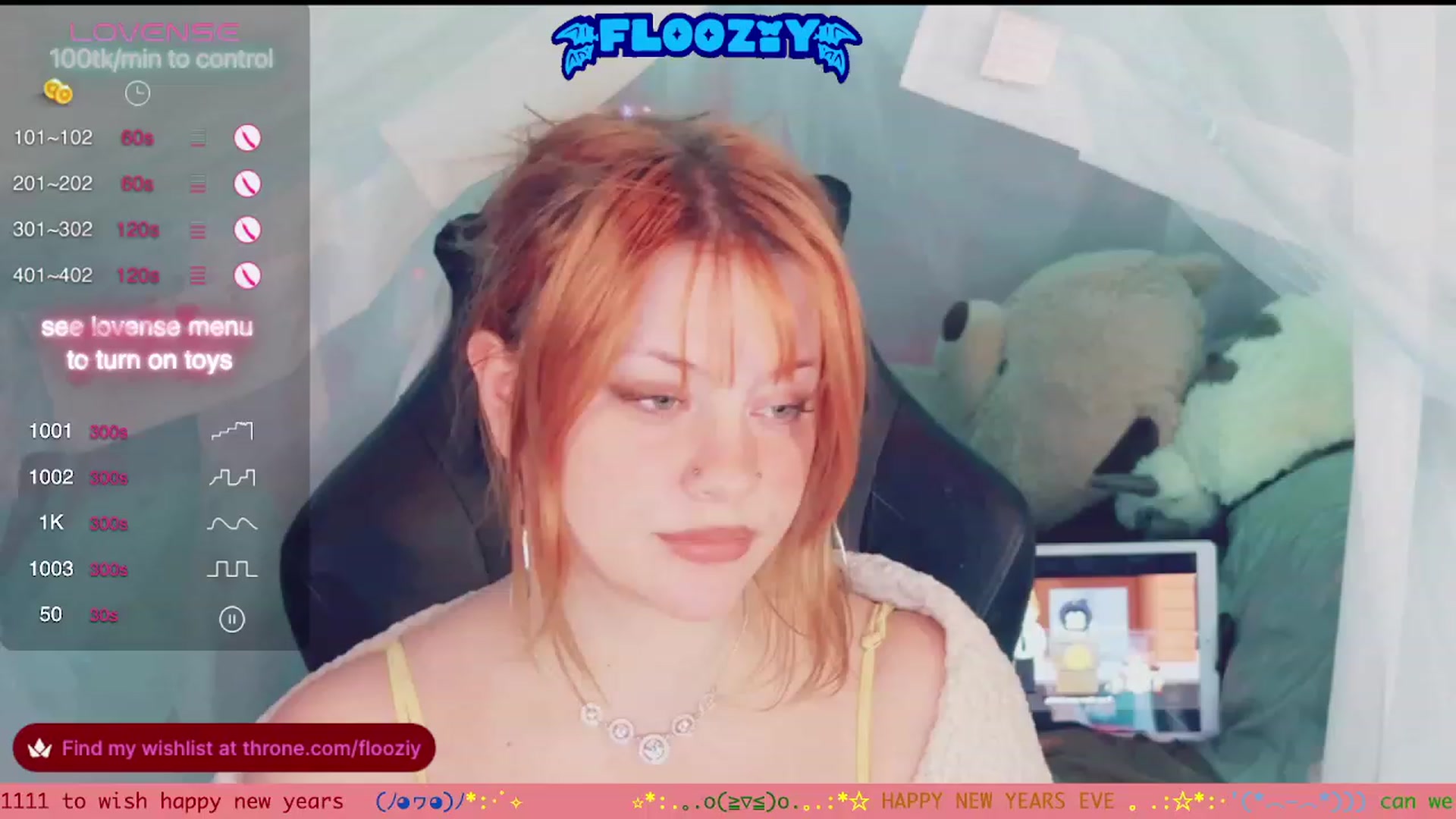 Gallery image thumbnail from flooziy's myfreecams stream on, 01/01/2024, 07:19 image 11 of 20