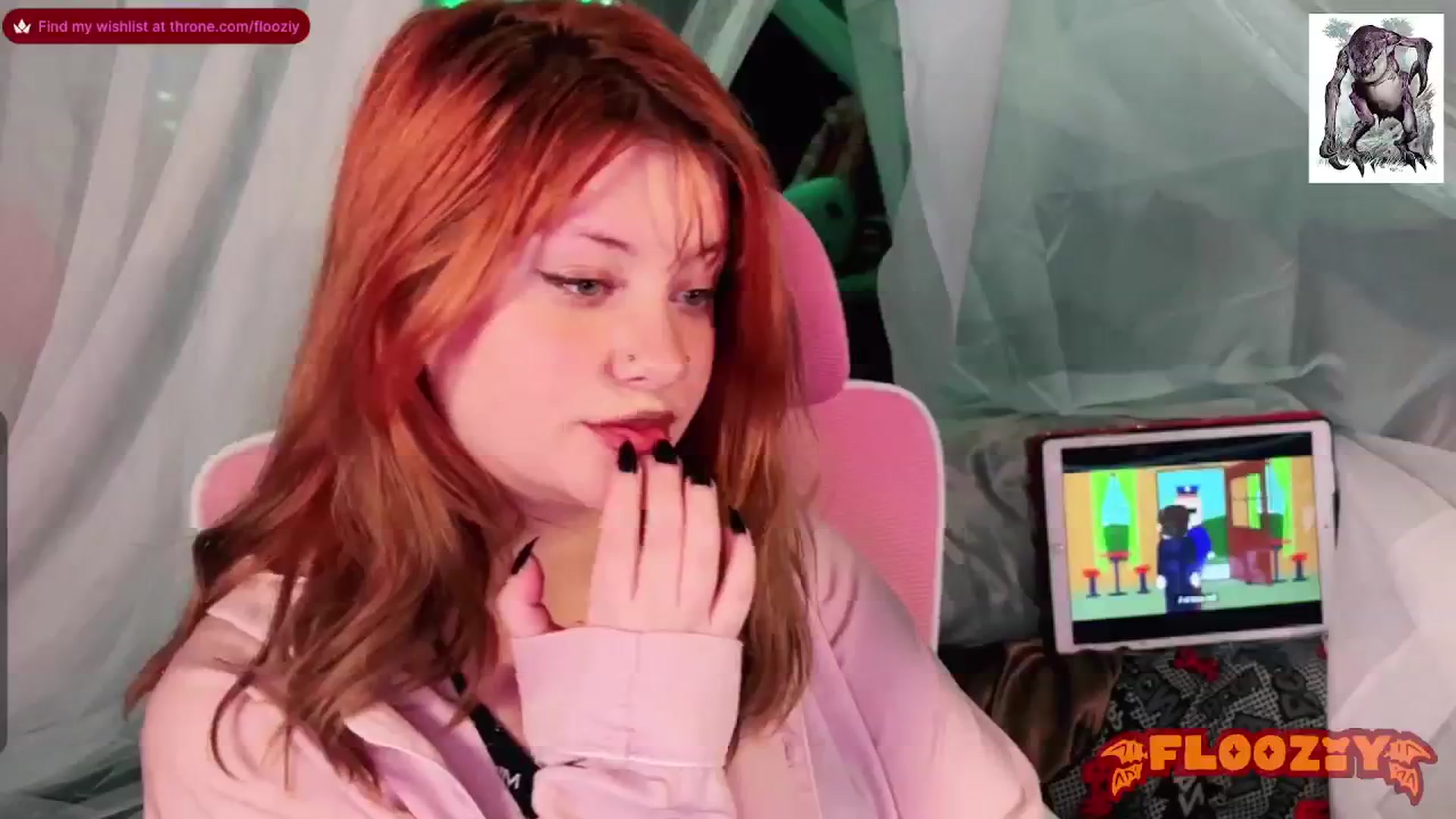 Gallery image thumbnail from flooziy's myfreecams stream on, 01/27/2024, 07:40 image 14 of 20