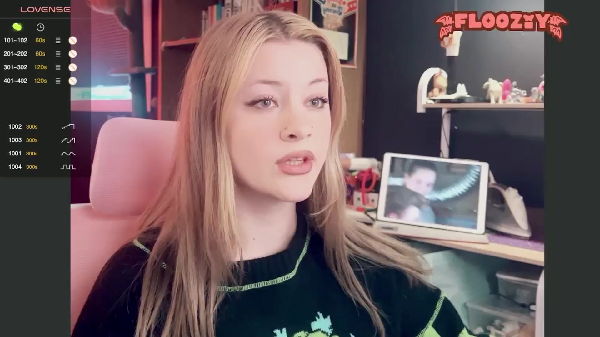 Gallery image thumbnail from flooziy's myfreecams stream on, 06/30/2024, 24:11 image 19 of 20